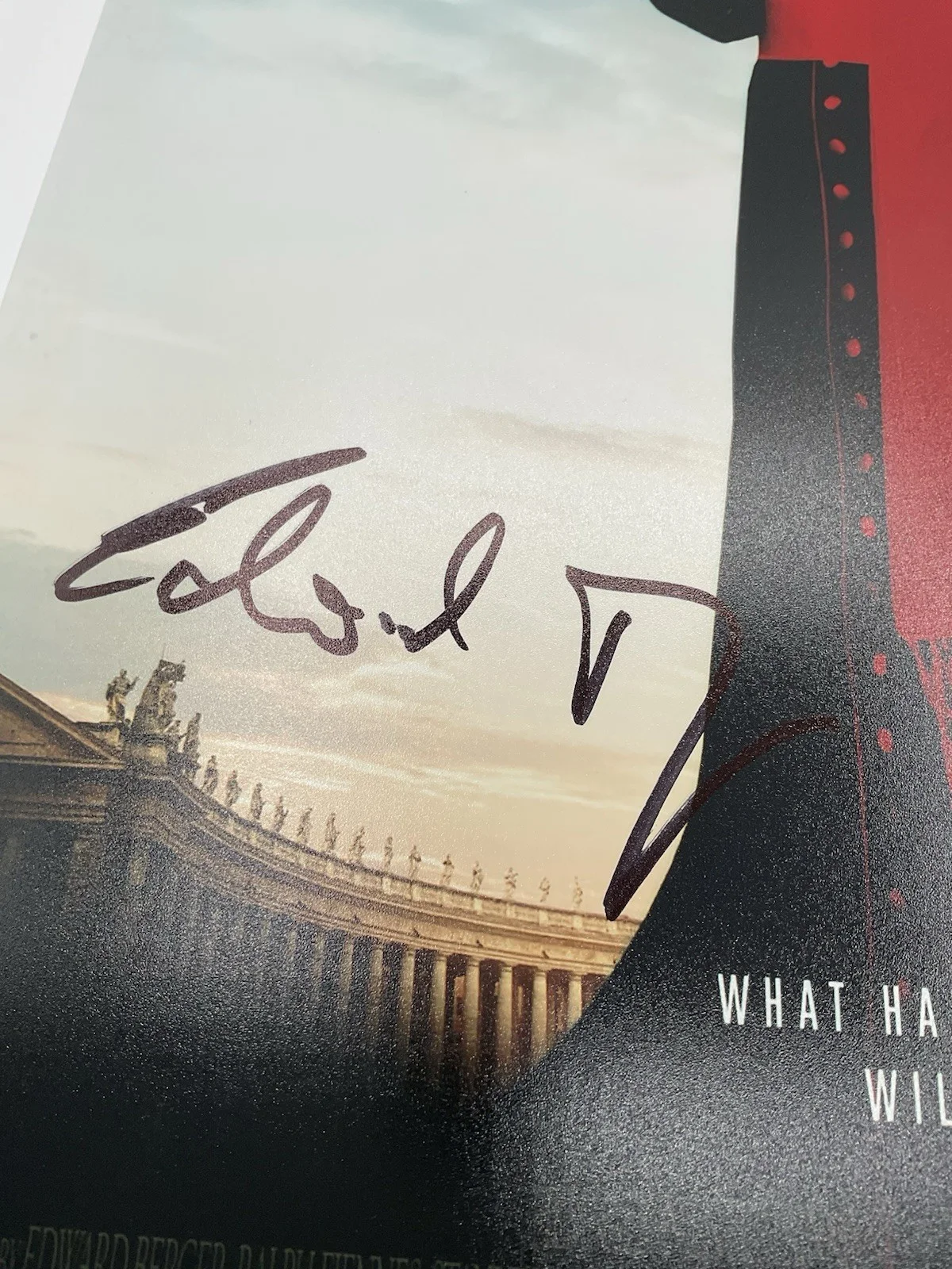 Edward Berger — Edward Berger signed photo Conclave signed 12x18 photo BAS Edward Berger auto, image 2