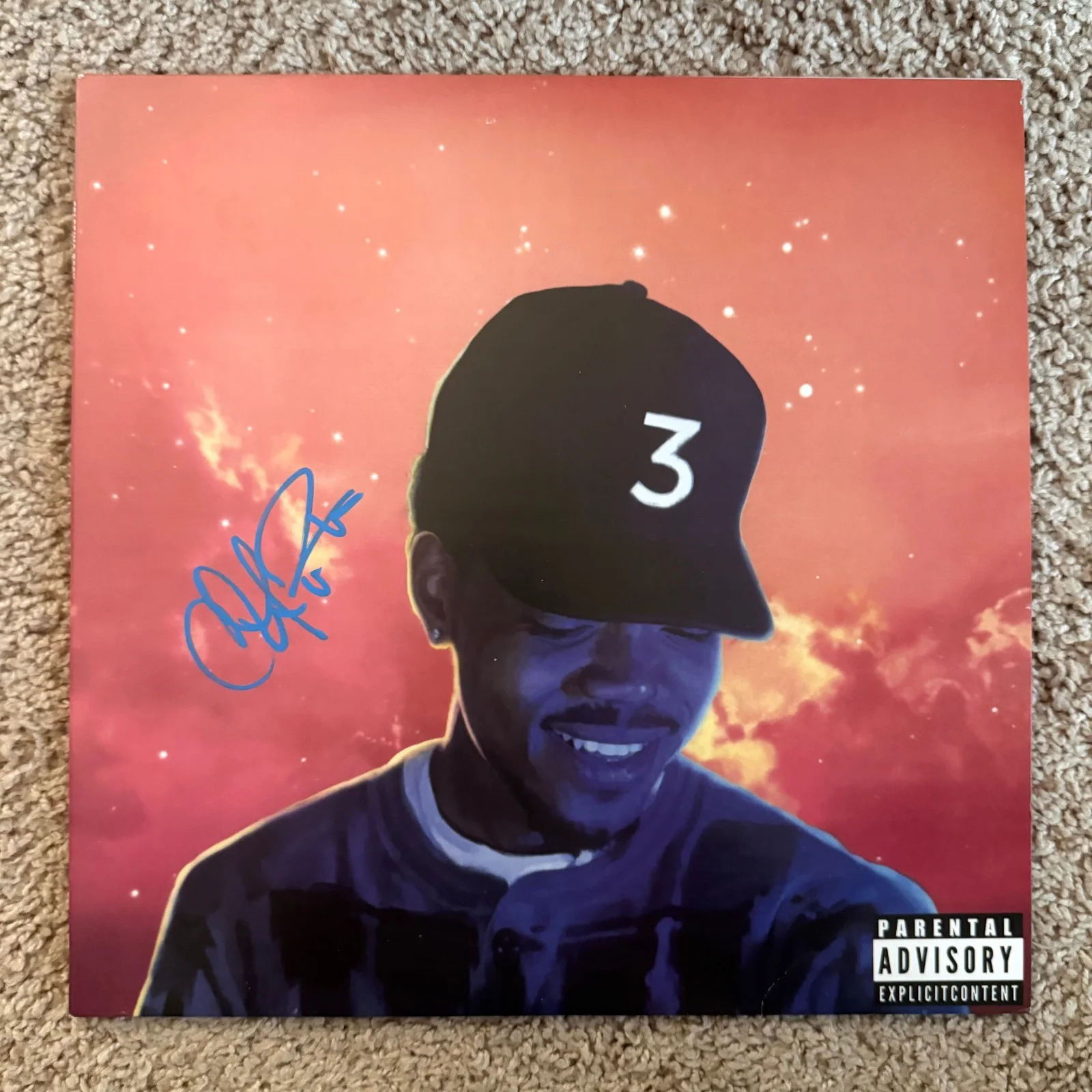 Chance The Rapper signed Vinyl Record Album JSA COA Coloring Book Rap Auto Z2421, изображение 2