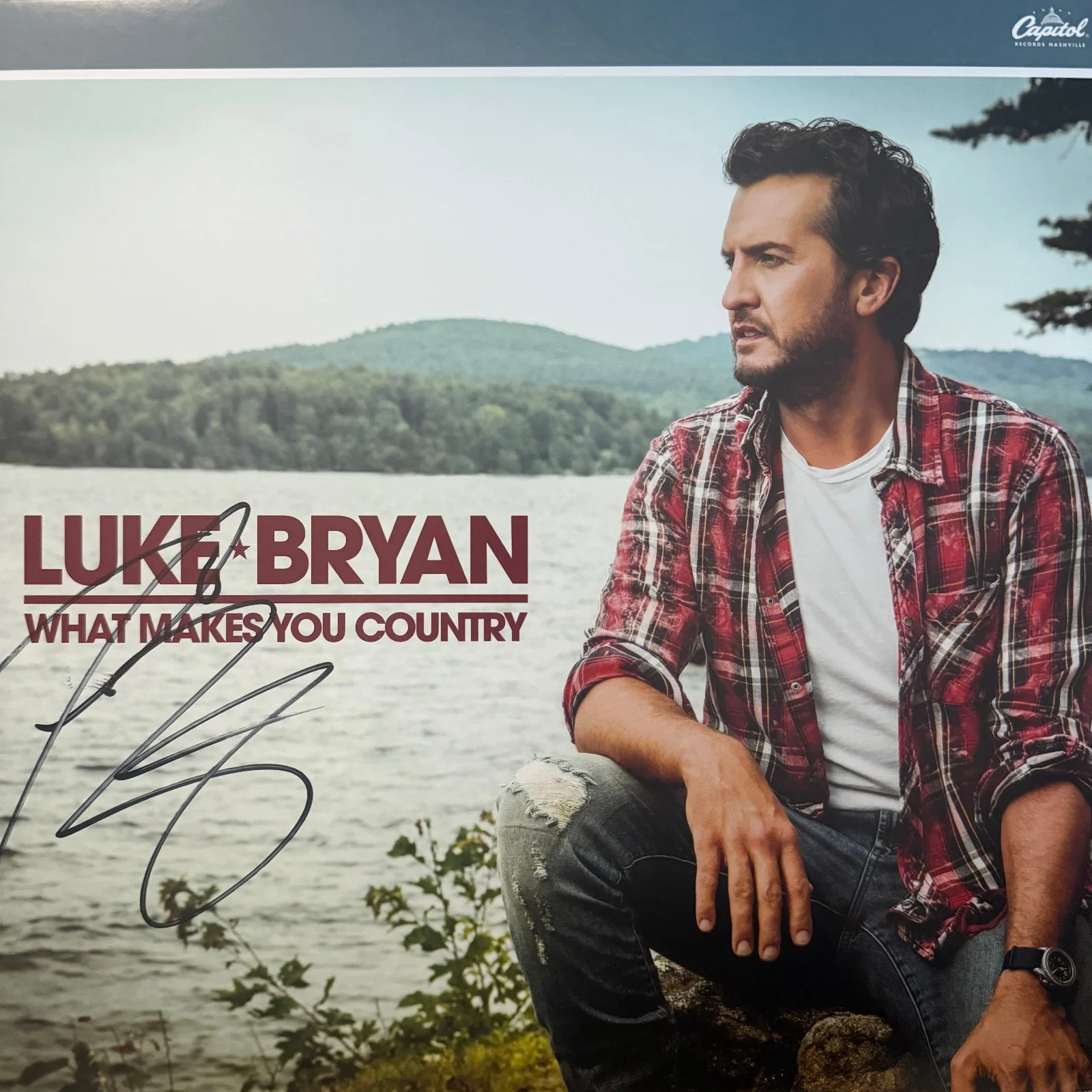 Luke Bryan signed Vinyl Record Album JSA COA Country Music Auto Z2425, image 2