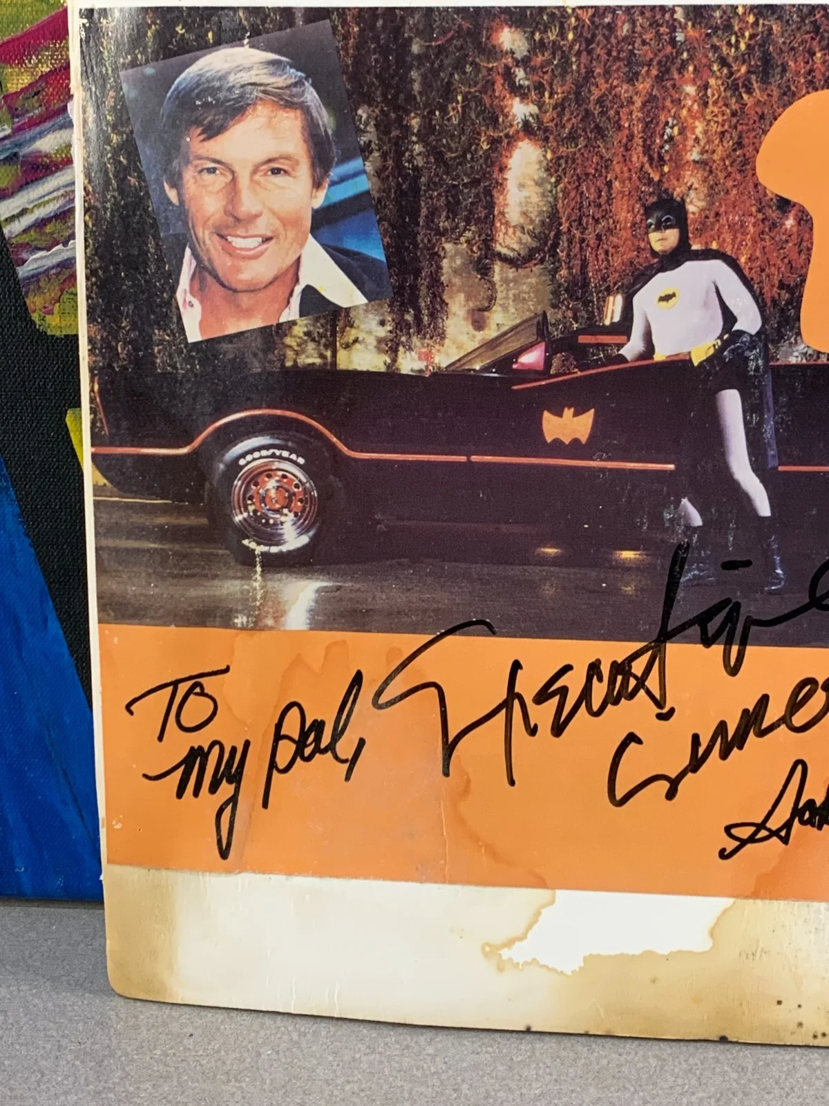 Adam West Zap Batman Signed Autograph Personalized, image 2