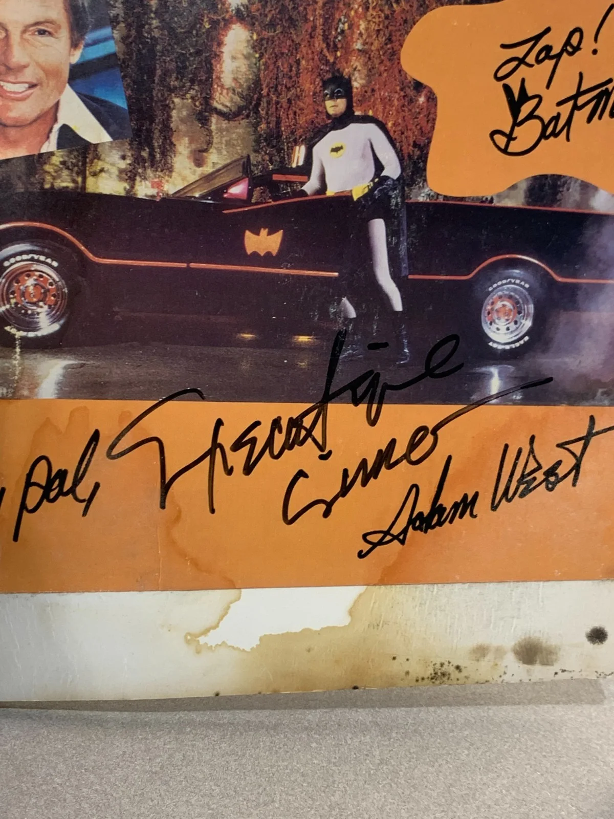 Adam West Zap Batman Signed Autograph Personalized, image 3