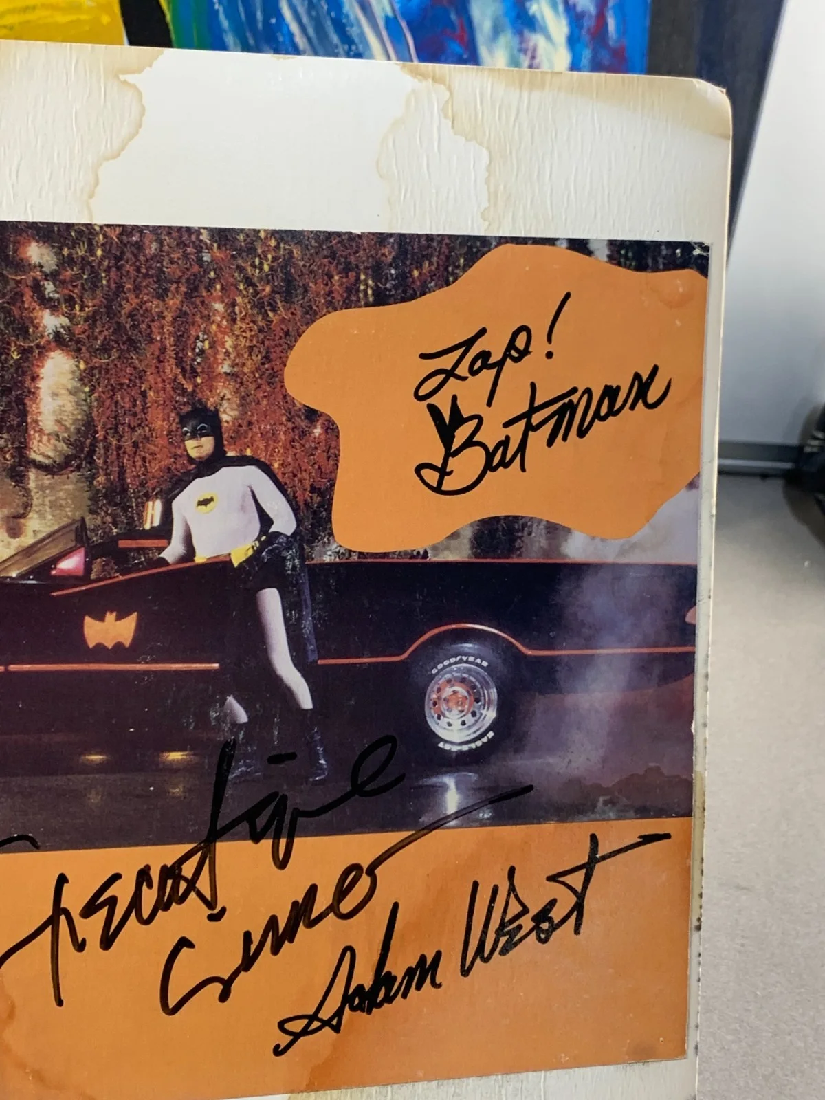Adam West Zap Batman Signed Autograph Personalized, image 5