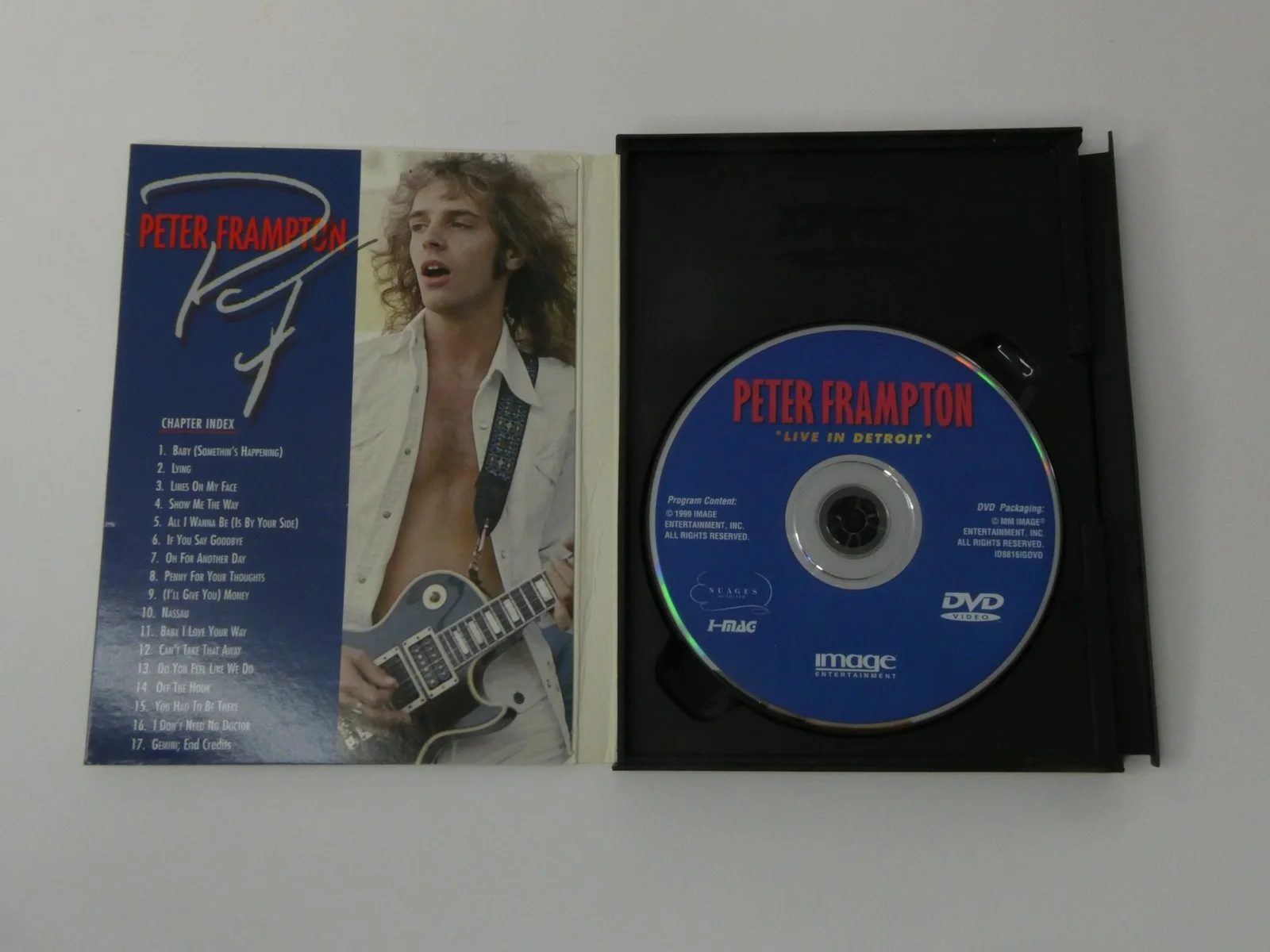 Peter Frampton Signed DVD Cover Live In Detroit Autographed JSA COA, image 4