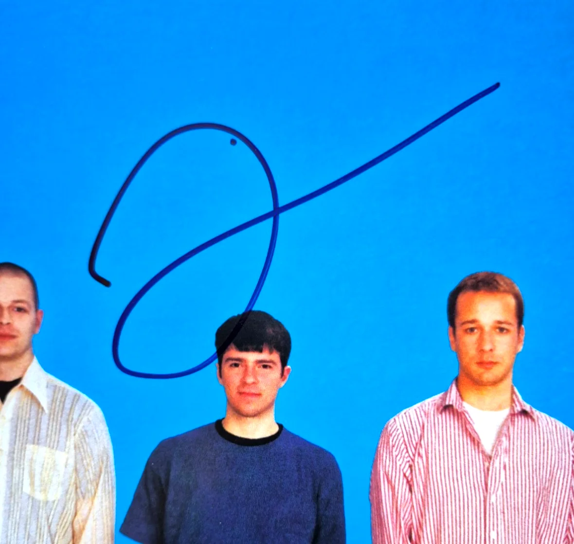 RIVERS CUOMO SIGNED AUTOGRAPH WEEZER BLUE ALBUM RARE BEVERLY HILLS RARE JSA COA, изображение 2