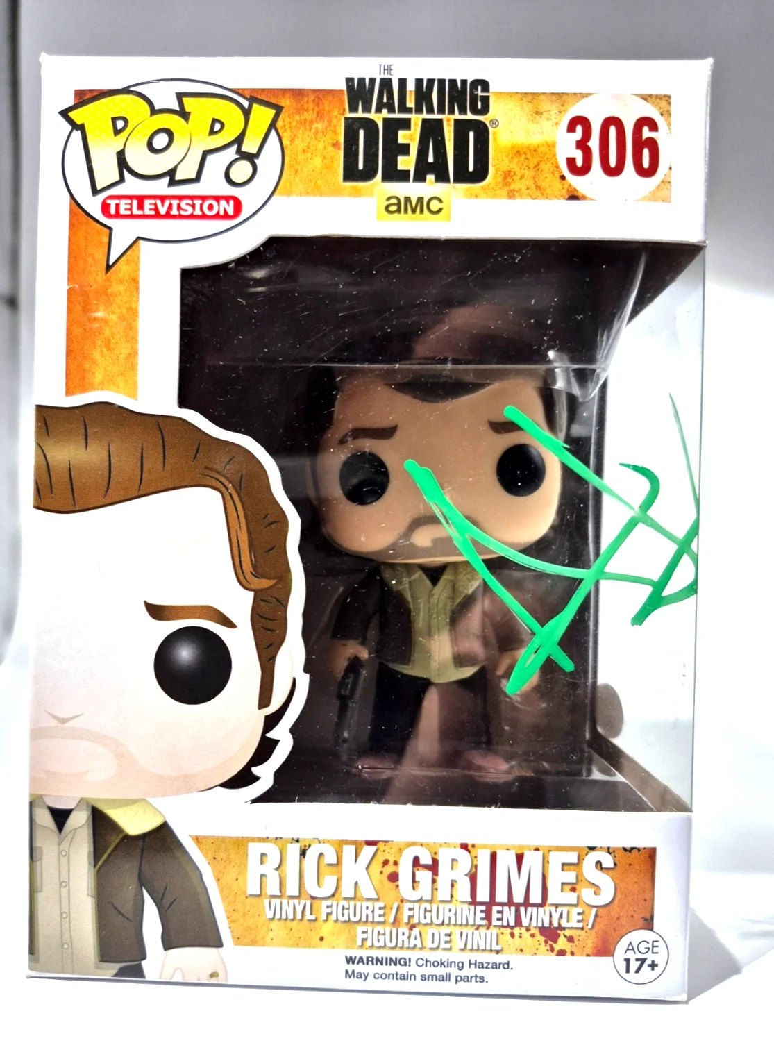 Andrew Lincoln — ANDREW LINCOLN SIGNED AUTOGRAPH THE WALKING DEAD RICK GRIMES FUNKO POP JSA COA, изображение 2