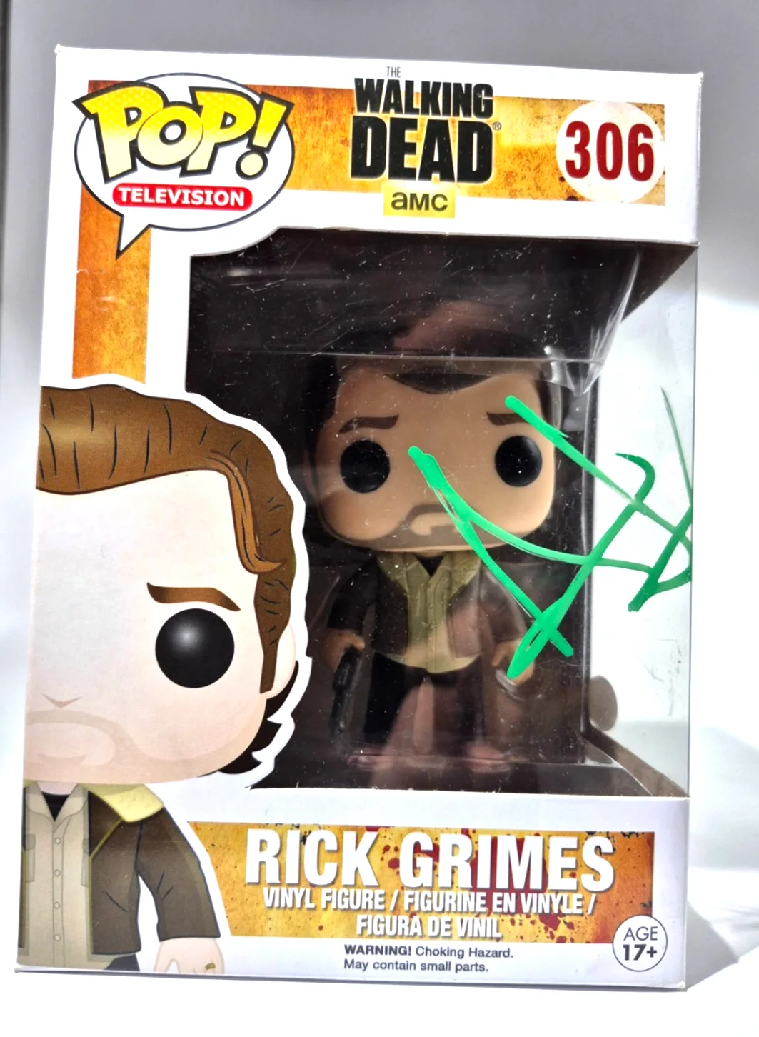 Andrew Lincoln — ANDREW LINCOLN SIGNED AUTOGRAPH THE WALKING DEAD RICK GRIMES FUNKO POP JSA COA, изображение 3
