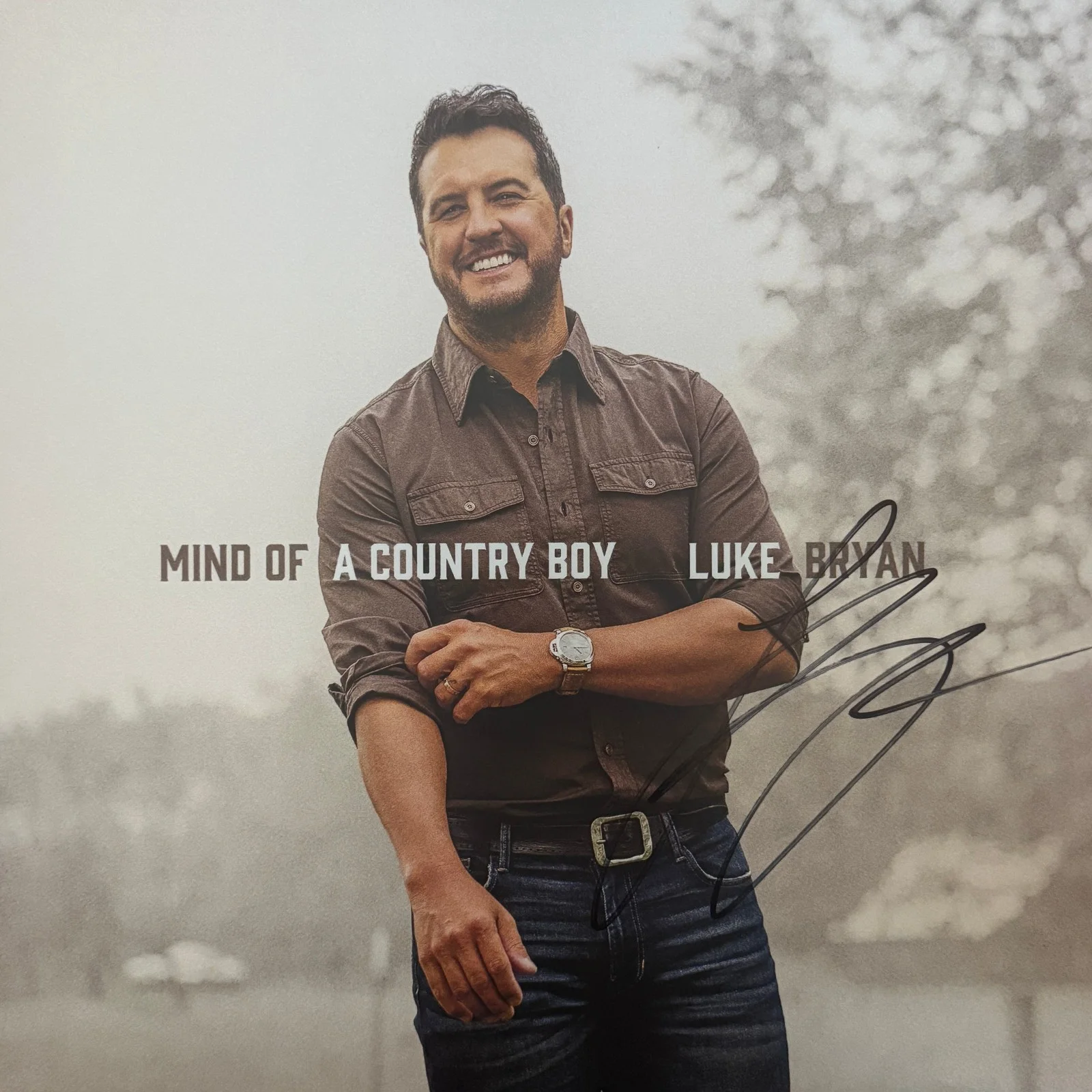 Luke Bryan signed Vinyl Record Album JSA COA Country Music Auto Z2415, изображение 3