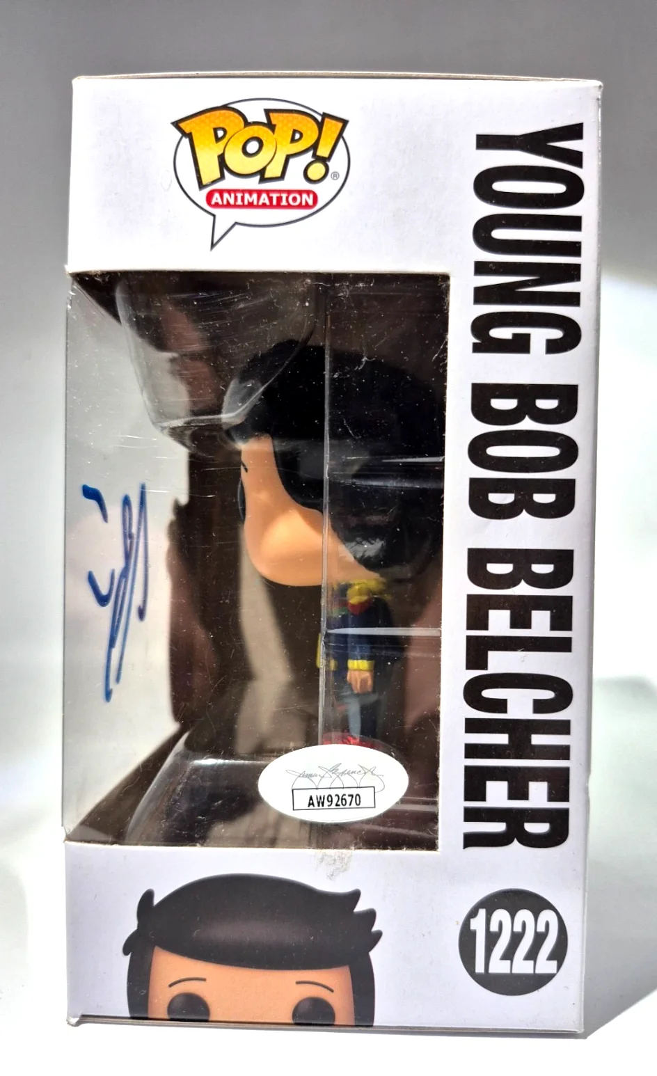 Jon Benjamin — H. JON BENJAMIN SIGNED AUTOGRAPHED FUNKO POP YOUNG BOB BELCHER 1222 RARE JSA COA, изображение 3
