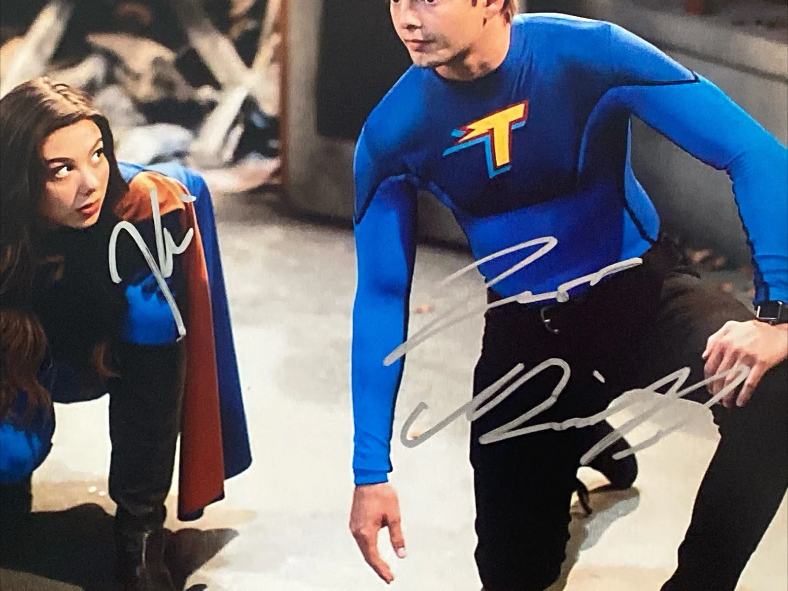 Kira Kosarin, Jack Griffo — Kira Kosarin & Jack Griffo Autographed 8x10 Photo The Thudermans Phoebe Max, изображение 2