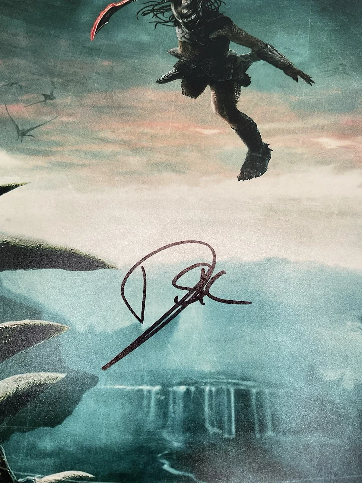 Dimitrius Schuster-Koloamatangi — Dimitrius Schuster Koloamatangi signed 12x18 Predator signed 12x18 Badlands BAS, image 2