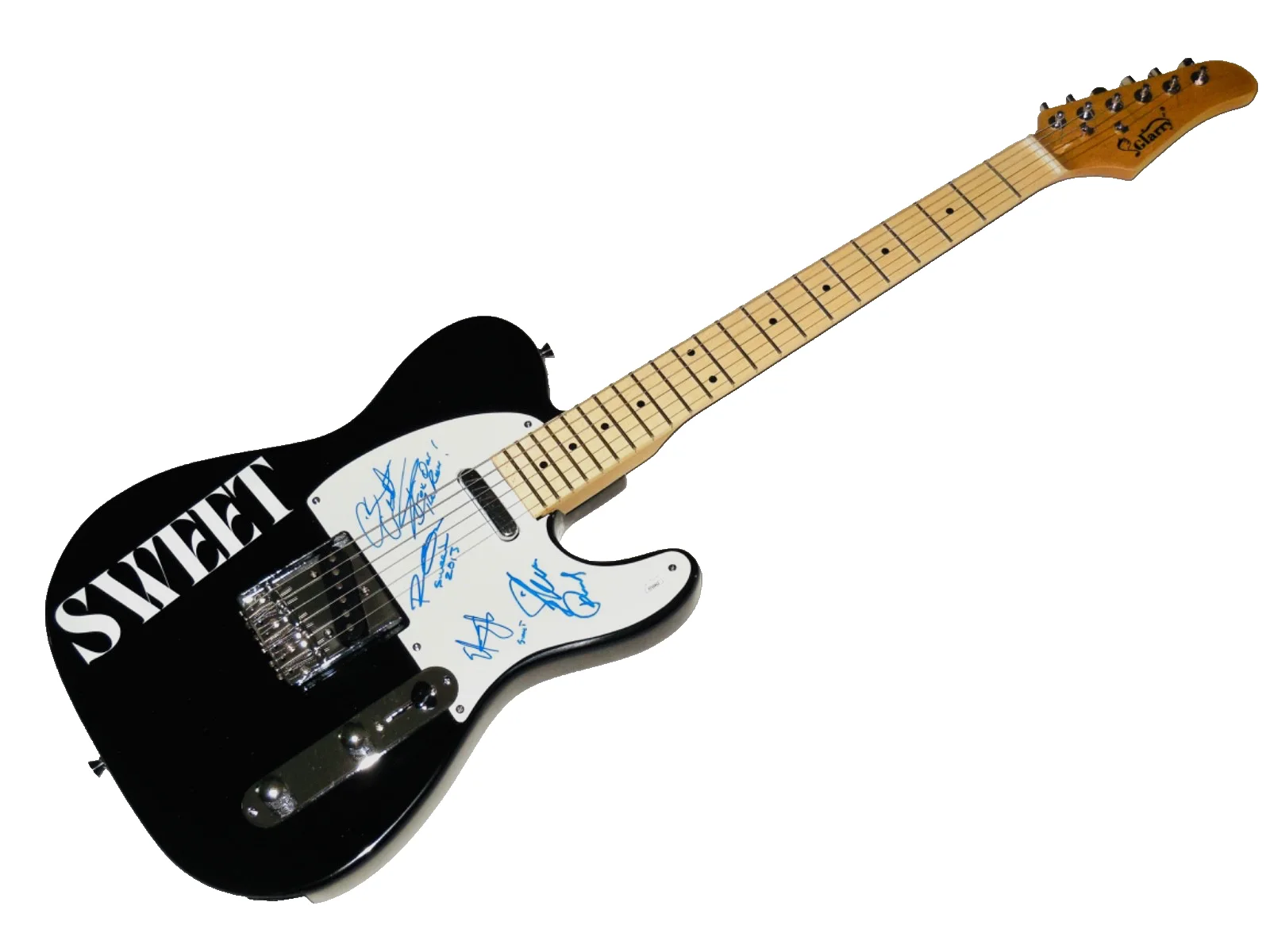 THE SWEET AUTOGRAPHED ELECTRIC GUITAR (4 SIGNATURES) - JSA COA!, изображение 4