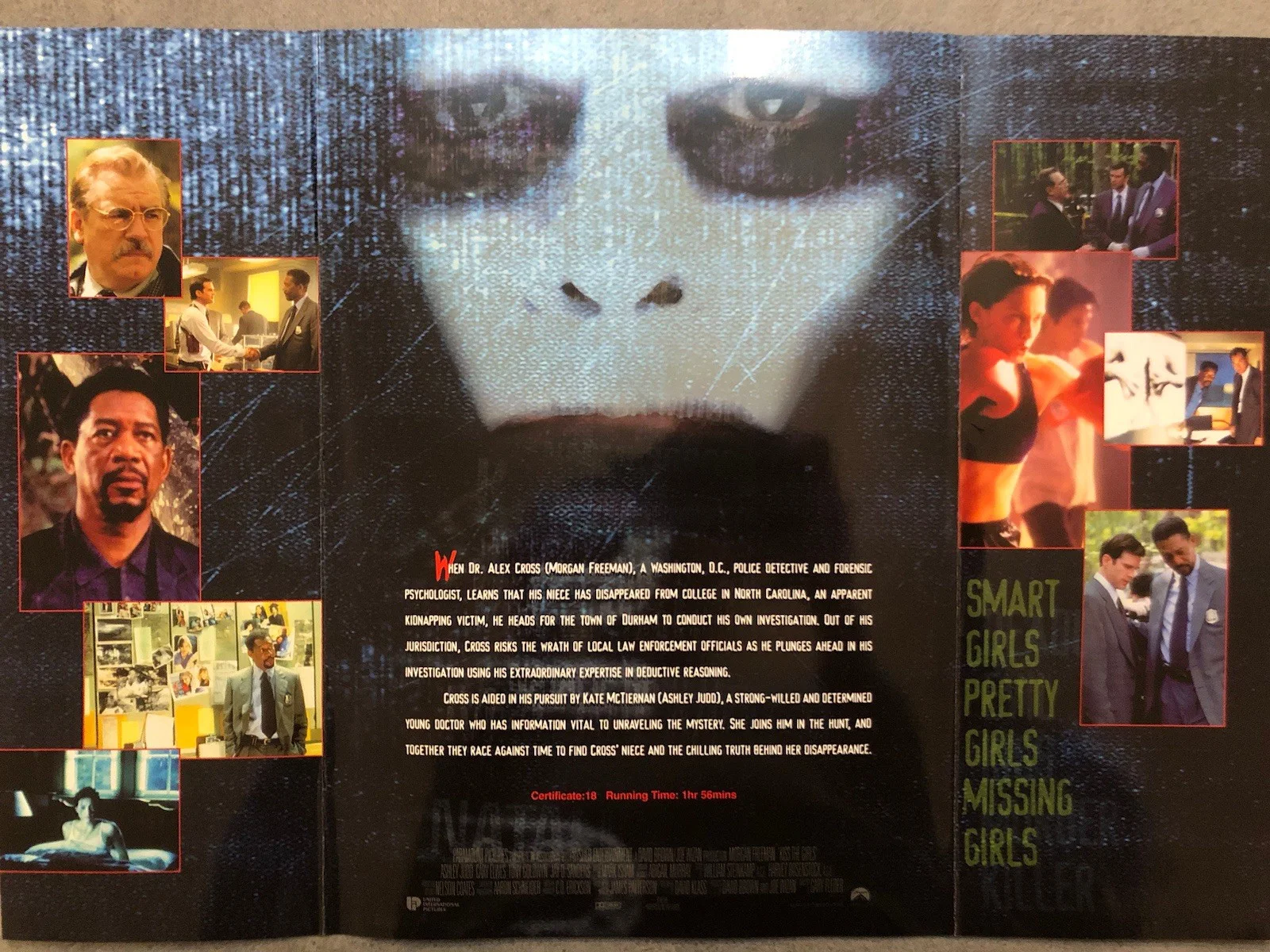 Cinema/Press Pack Kiss The Girls Morgan Freeman & Ashley Judd Movie Collectable, изображение 3