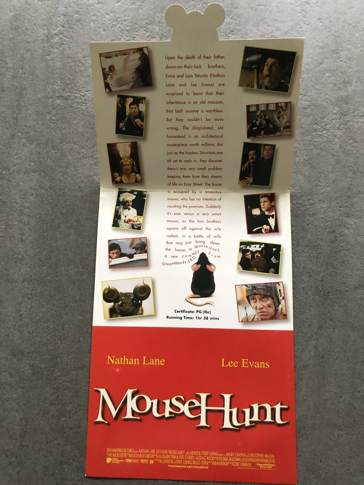 Mouse hunt - Film Press/Cinema Pack - Lee Evans & Nathan Lane Movie Collectable, изображение 3