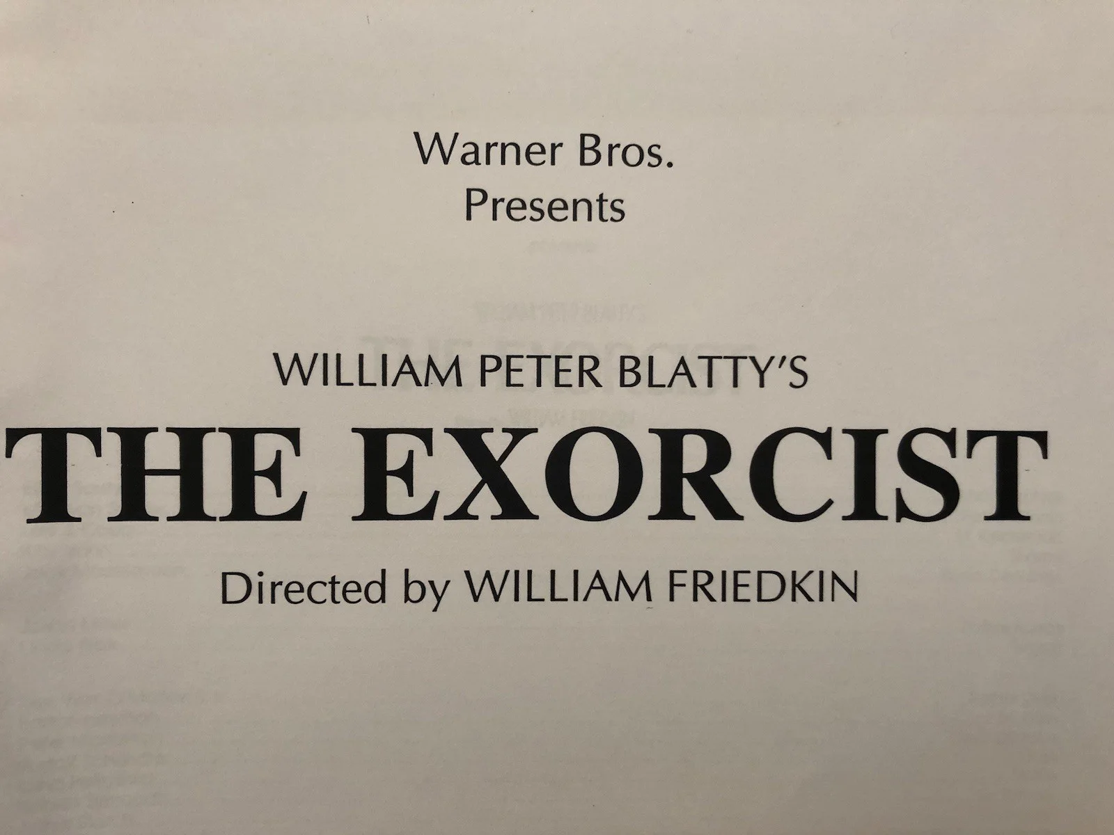 Cinema/Press Pack “The Exorcist” - 25th Anniversary 1998 Movie Collectable, image 2