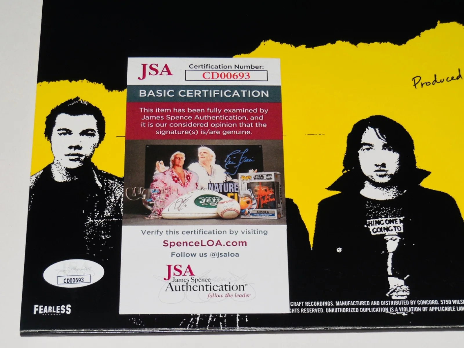 PLAIN WHITE T's AUTOGRAPHED VINYL RECORD ALBUM (ALL THAT WE NEEDED) - JSA COA!, image 4