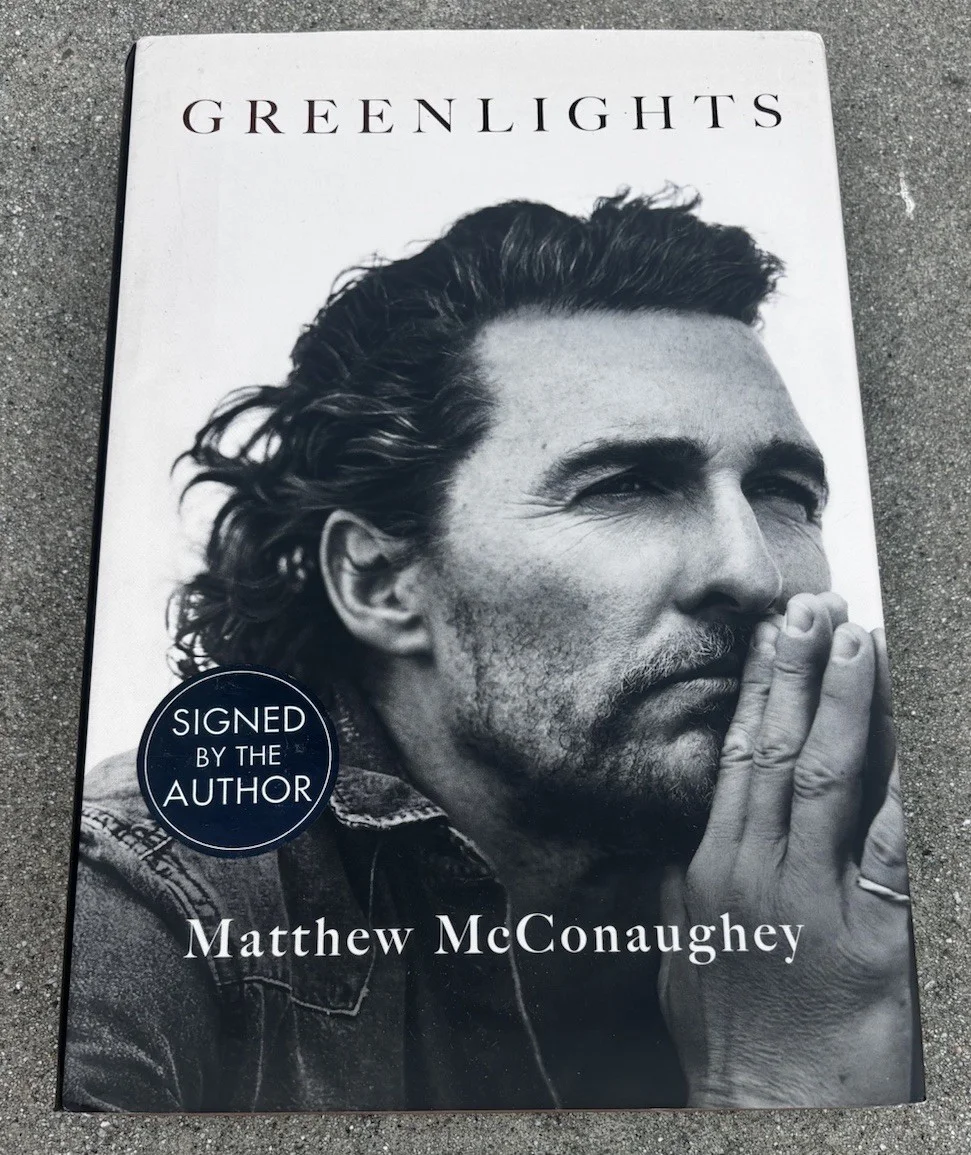 Matthew Mcconaughey signed book Greenlights, image 2