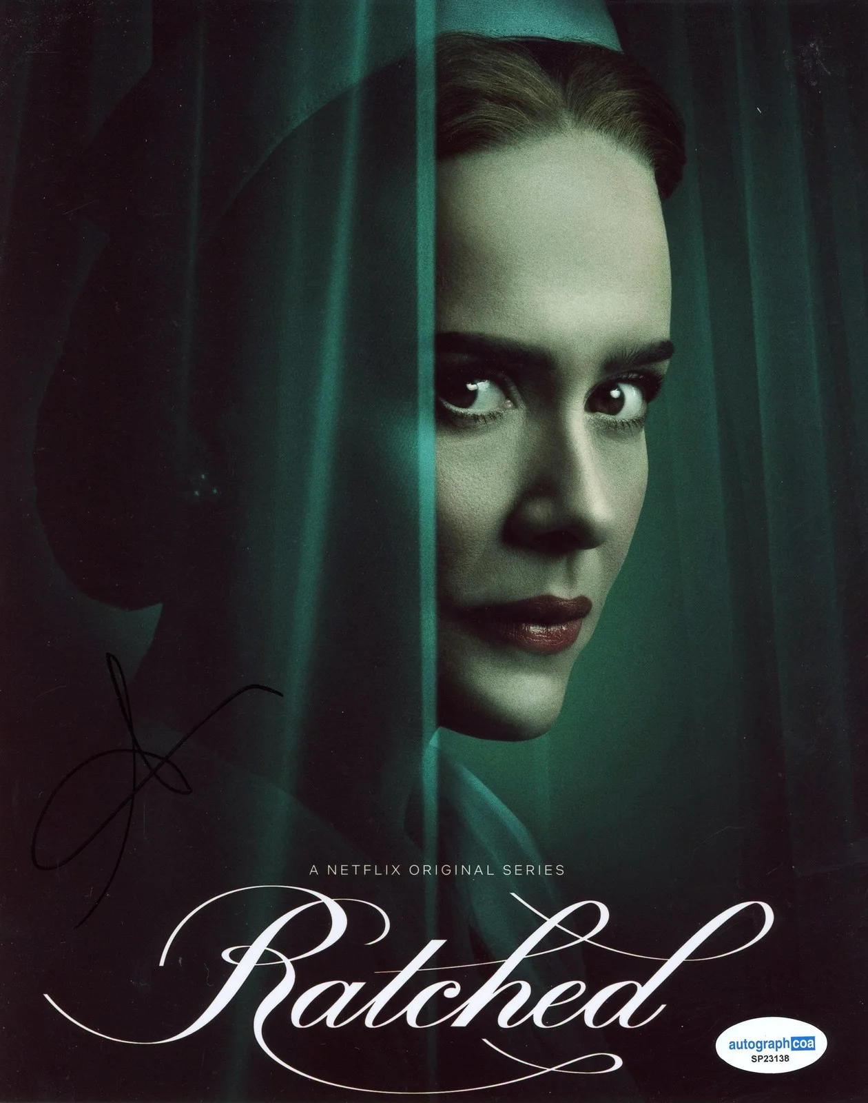 Sarah Paulson — Sarah Paulson "Ratched" AUTOGRAPH Signed 'Nurse Mildred Ratched' 8x10 Photo ACOA