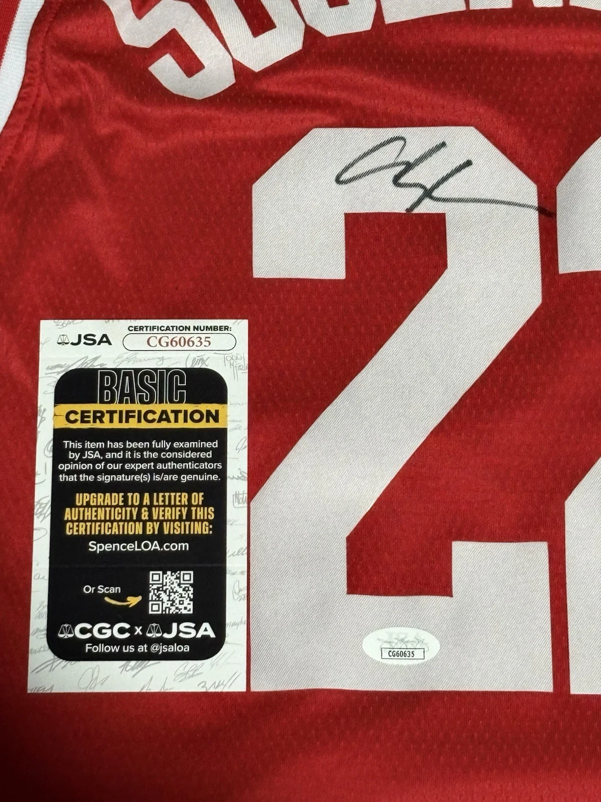 Adam Sandler — Adam Sandler Signed Stanley Sugerman Temple Owls Jersey Hustle Movie JSA COA, image 3