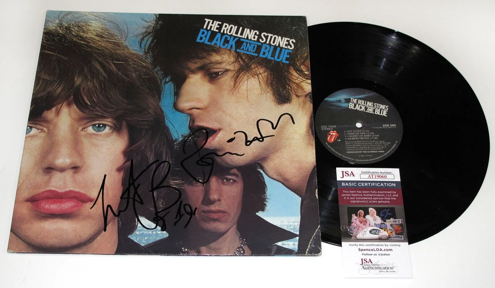 CHARLIE WATTS, RONNIE WOOD — CHARLIE WATTS & RONNIE WOOD signed ROLLING STONES Vinyl Album EXCT PROOF JSA COA, изображение 5