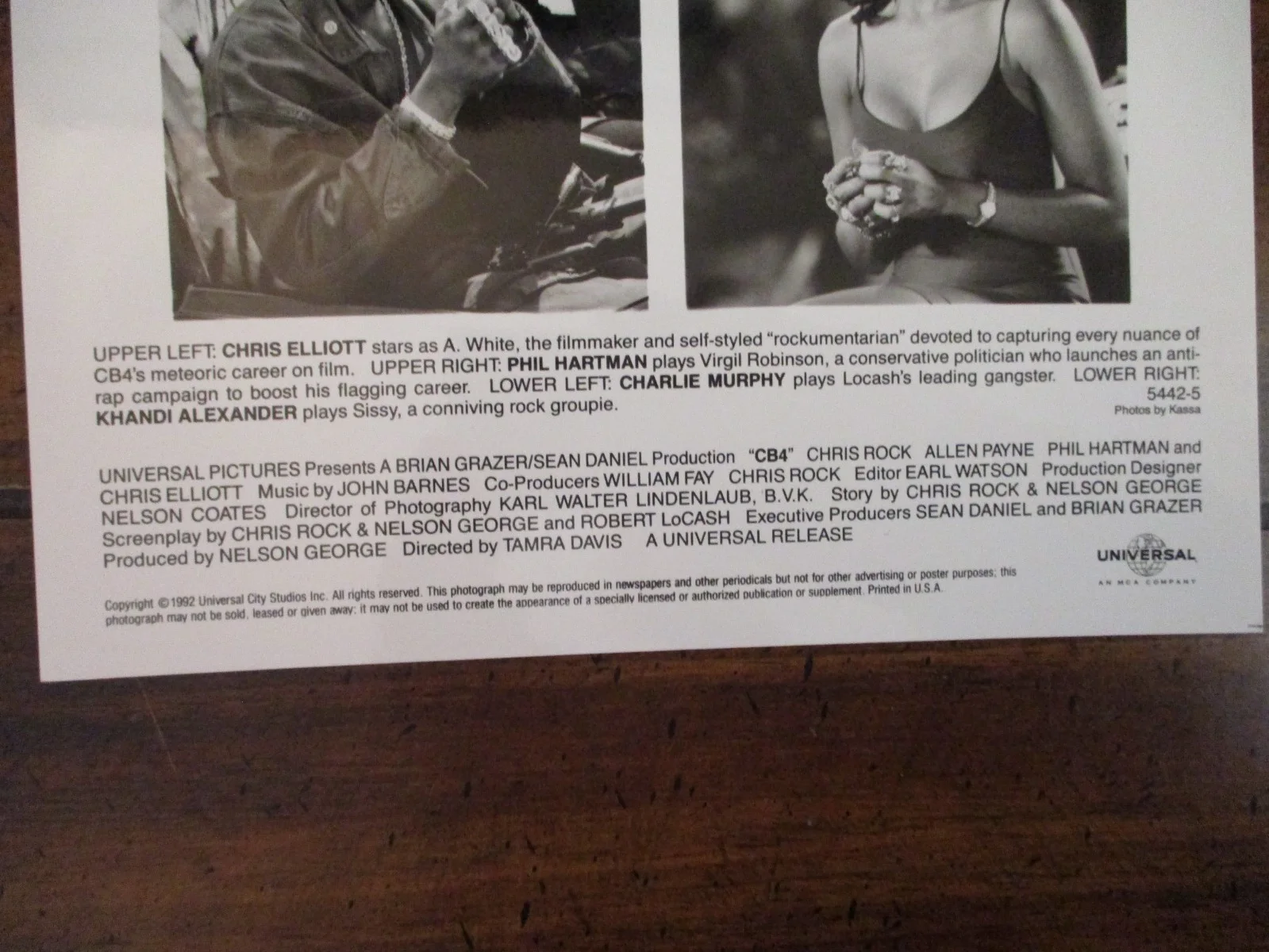 8x 10 1992 (CB4)Chris Elliott/Phil Hartman/Charlie Murphy/Khandi Alexander/Photo, image 3