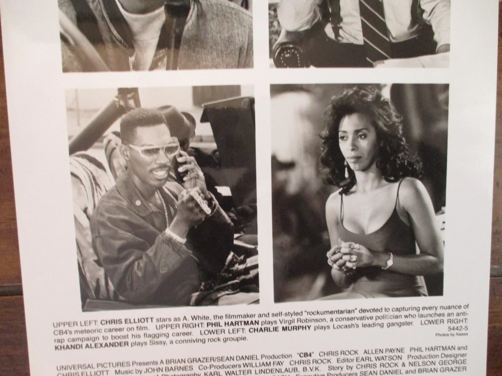 1992 (CB4)Chris Elliott/Phil Hartman/Charlie Murphy/Khandi Alexander/8x10 Photo, image 2