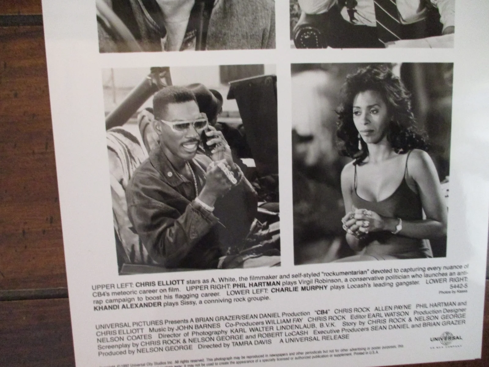 (CB4)Chris Elliott/Phil Hartman/Charlie Murphy/Khandi Alexander/1992 8x 10 Photo, image 2