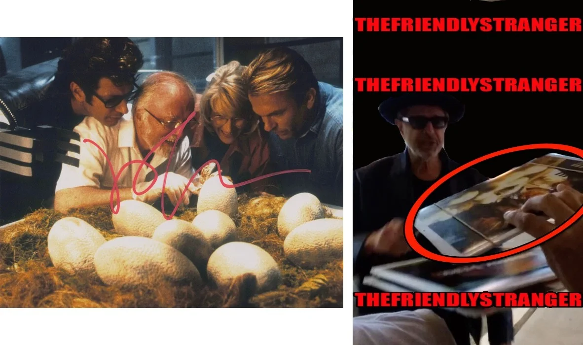 Jeff Goldblum — Jeff Goldblum signed "JURASSIC PARK" 8x10 Photo g EXACT PROOF Ian Malcolm COA
