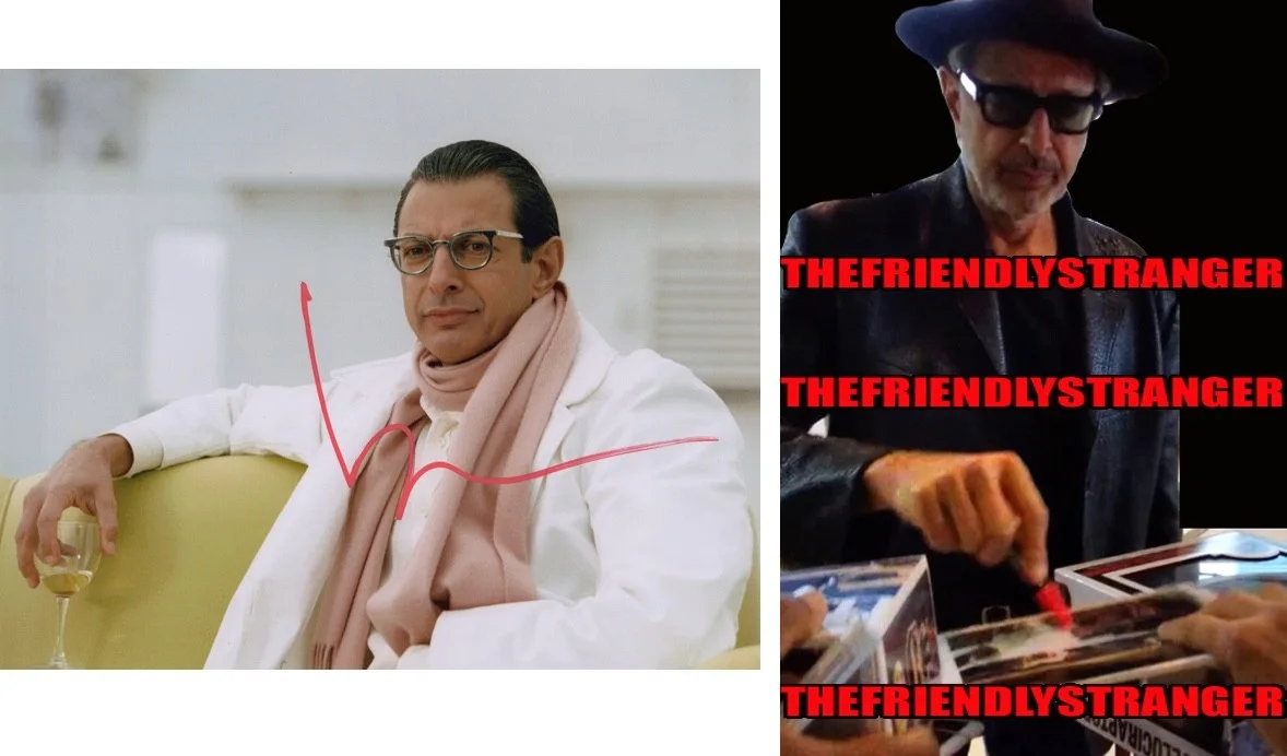 Jeff Goldblum — Jeff Goldblum signed Autographed 8x10 Photo a PROOF Cool SEXY Hot COA