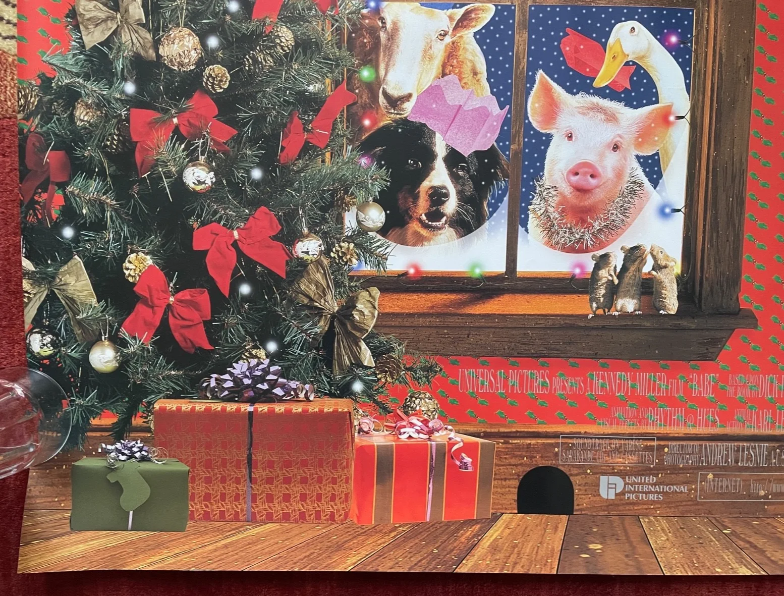 BABE (1995) Christmas Release Cinema Quad Movie Poster James Cromwell, изображение 4