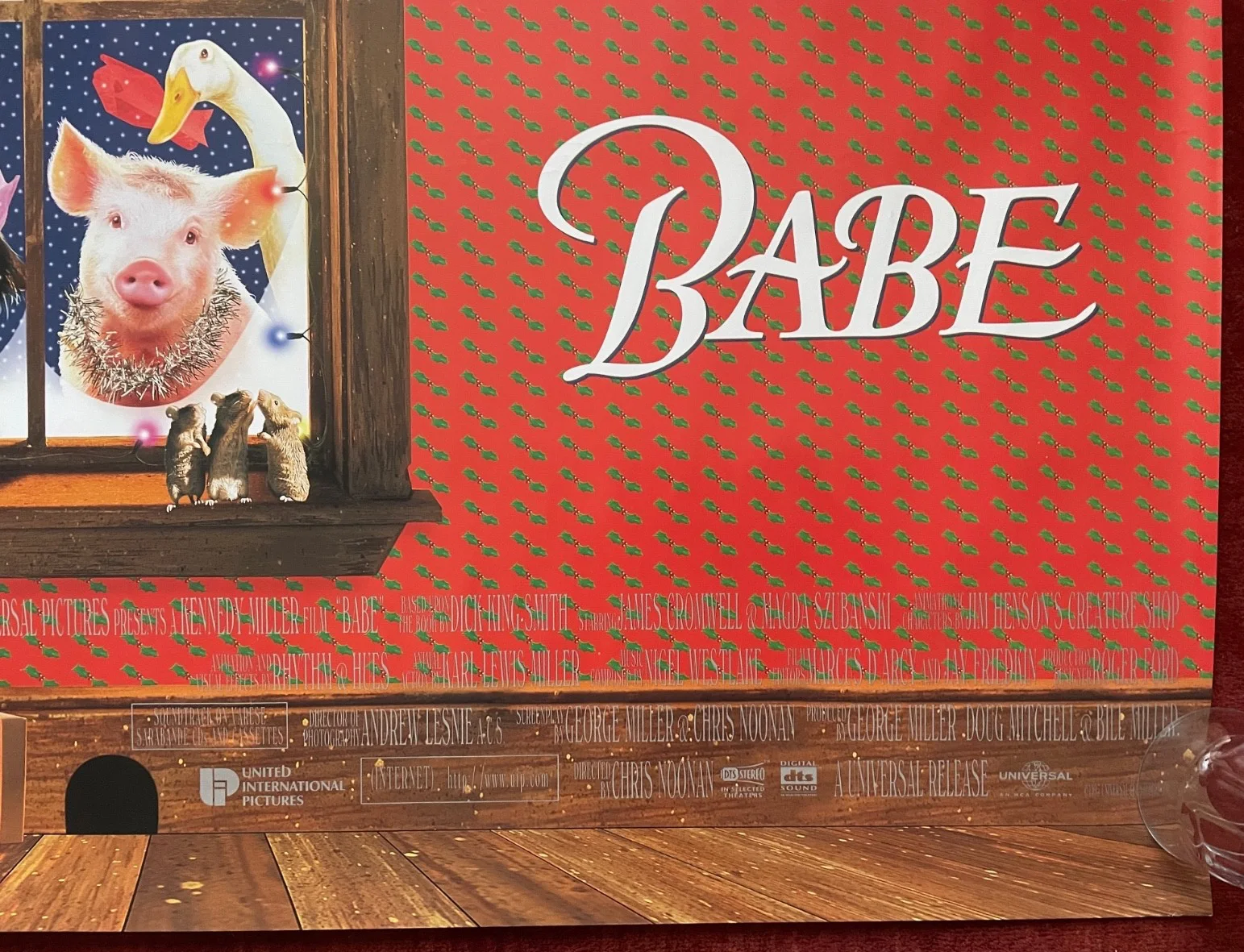 BABE (1995) Christmas Release Cinema Quad Movie Poster James Cromwell, изображение 5