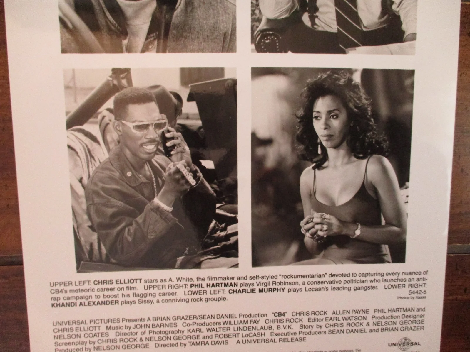 Phil Hartman/Chris Elliott/Charlie Murphy/Khandi Alexander(CB4)1992 8 x 10 Photo, image 2