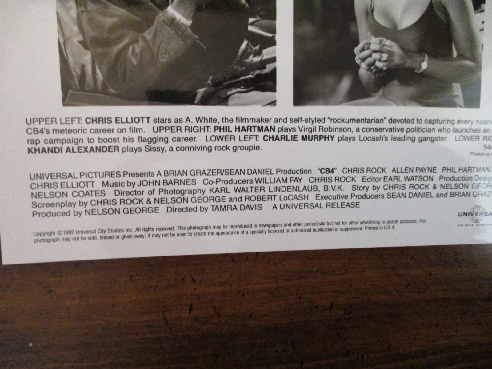 Phil Hartman/Chris Elliott/Charlie Murphy/Khandi Alexander(CB4)1992 8 x 10 Photo, image 3