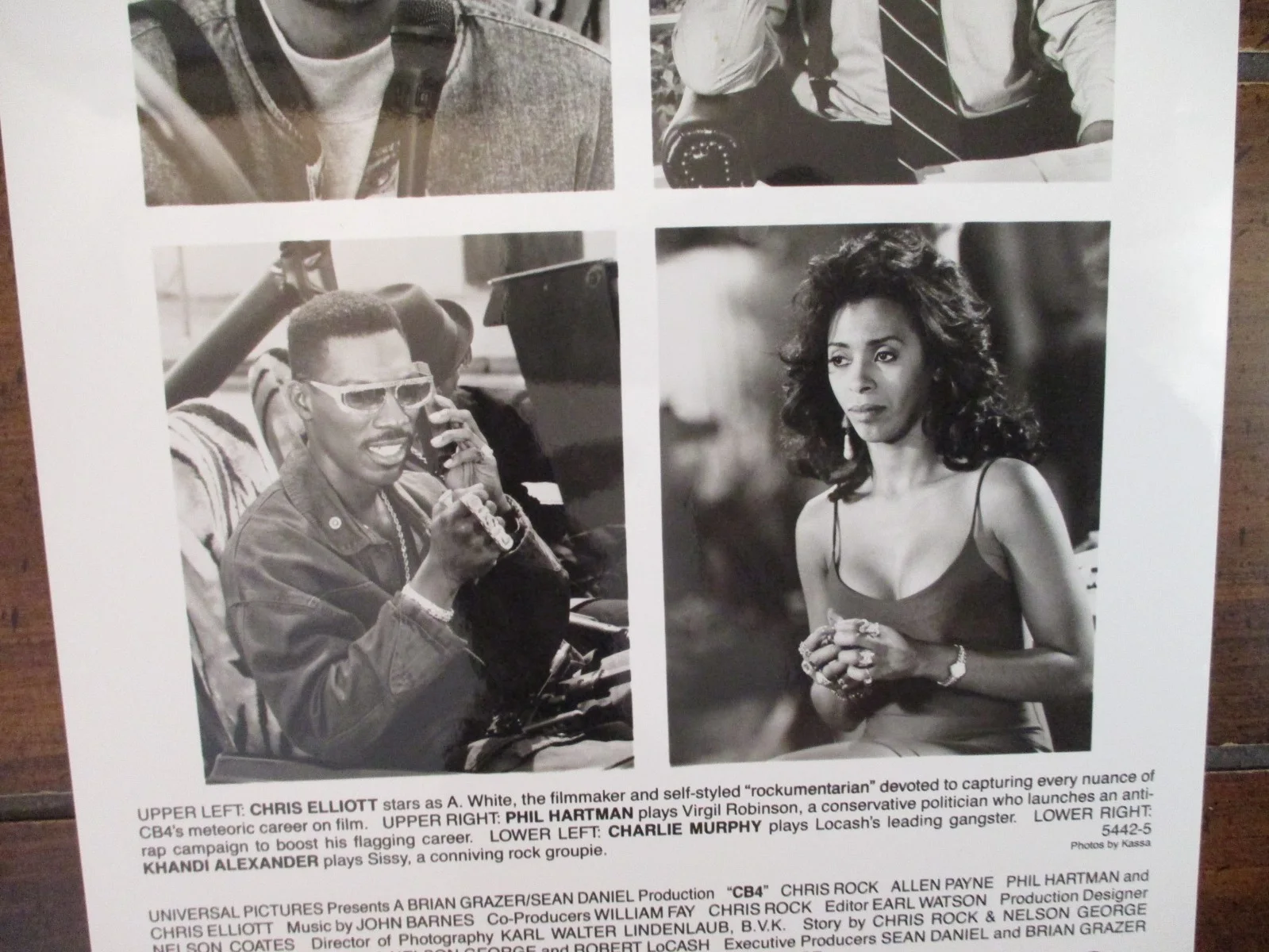 Chris Elliott/Phil Hartman/Charlie Murphy/Khandi Alexander(CB4)1992 8 x 10 Photo, image 2