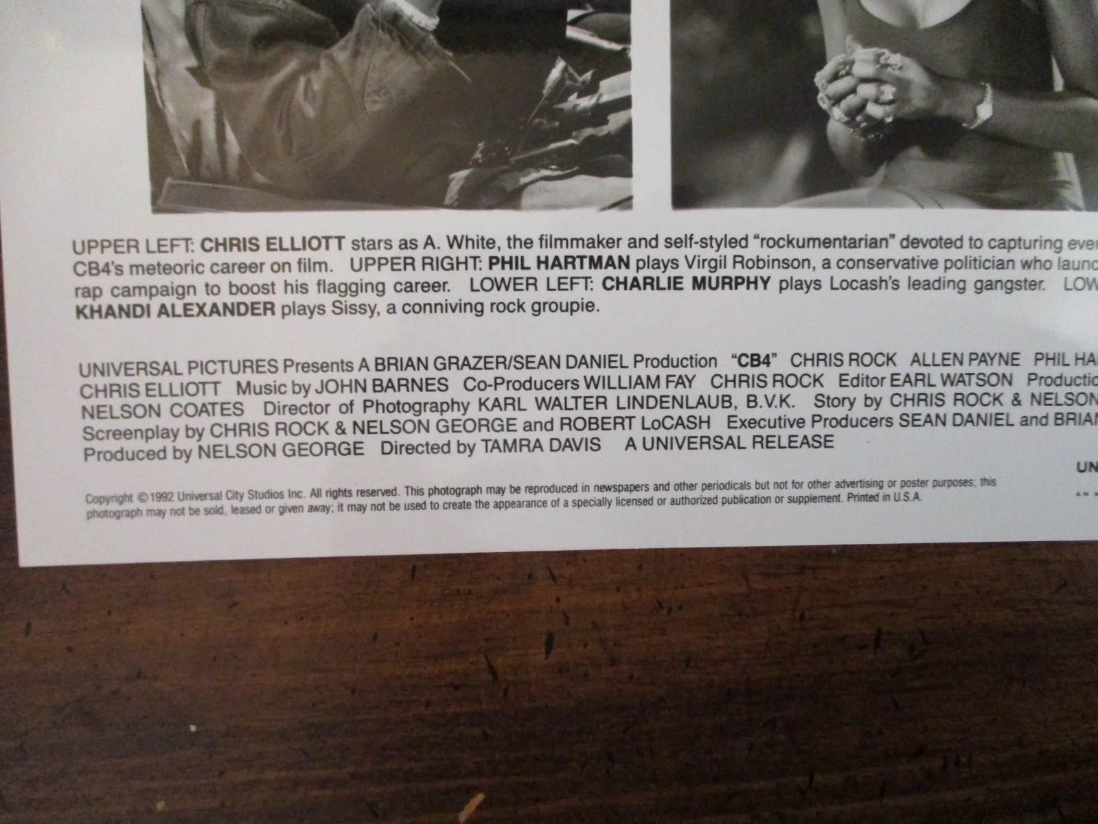 Chris Elliott/Phil Hartman/Charlie Murphy/Khandi Alexander(CB4)1992 8 x 10 Photo, image 3