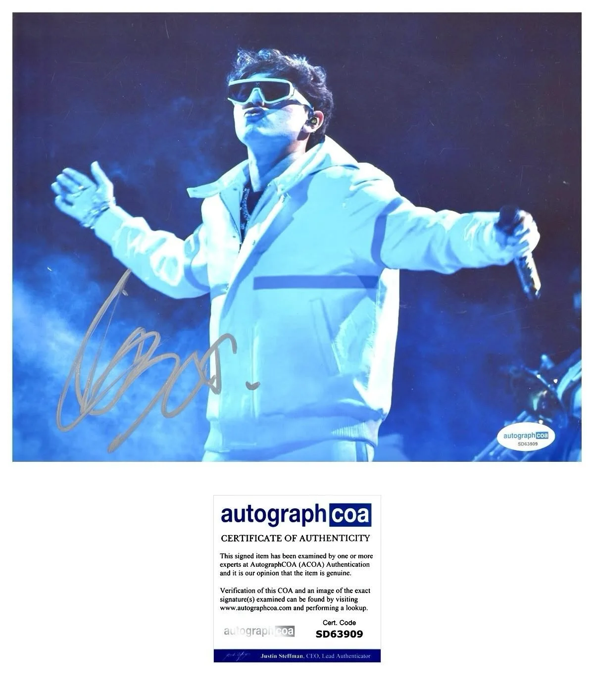 GABITO BALLESTEROS SIGNED 8X10 PHOTO CORRIDOS MEXICO - AUTOGRAPH ACOA + PROOF, изображение 2