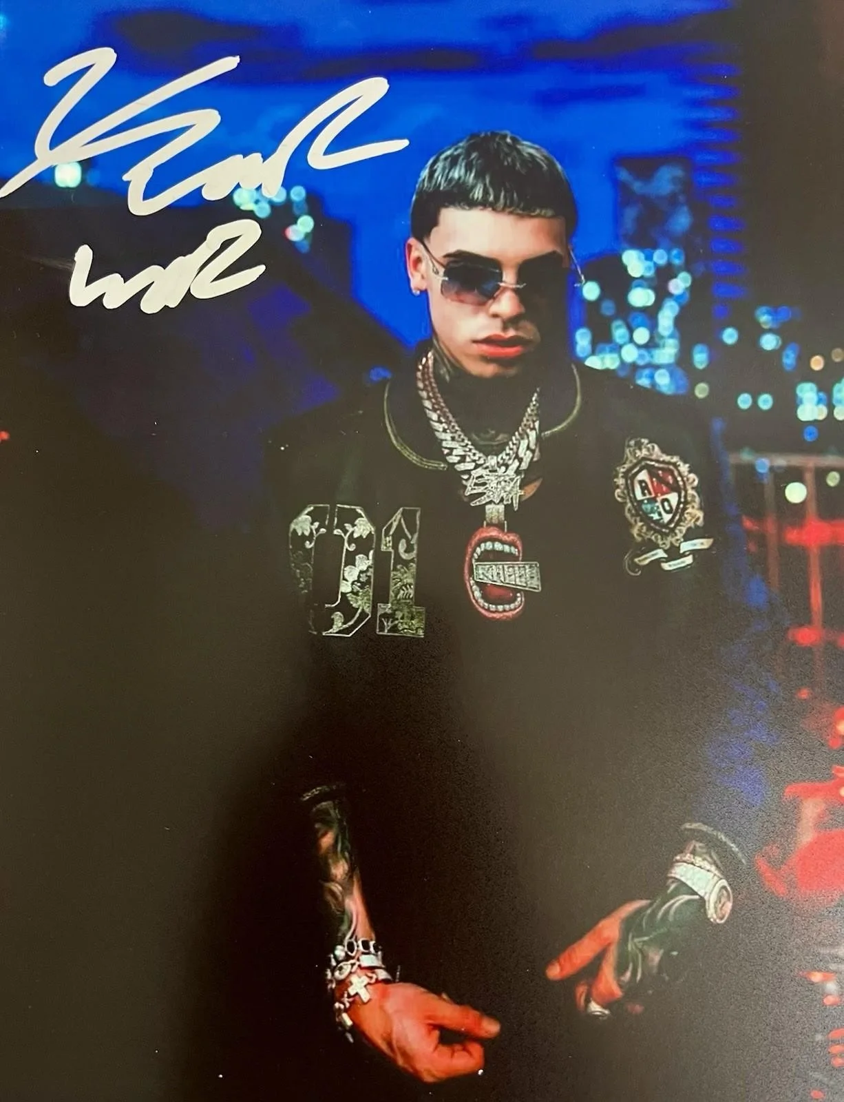 LUAR LA L SIGNED 8X10 PHOTO W/ EXACT PROOF PUERTO RICO MUSIC ANUEL AA AUTOGRAPH, изображение 2
