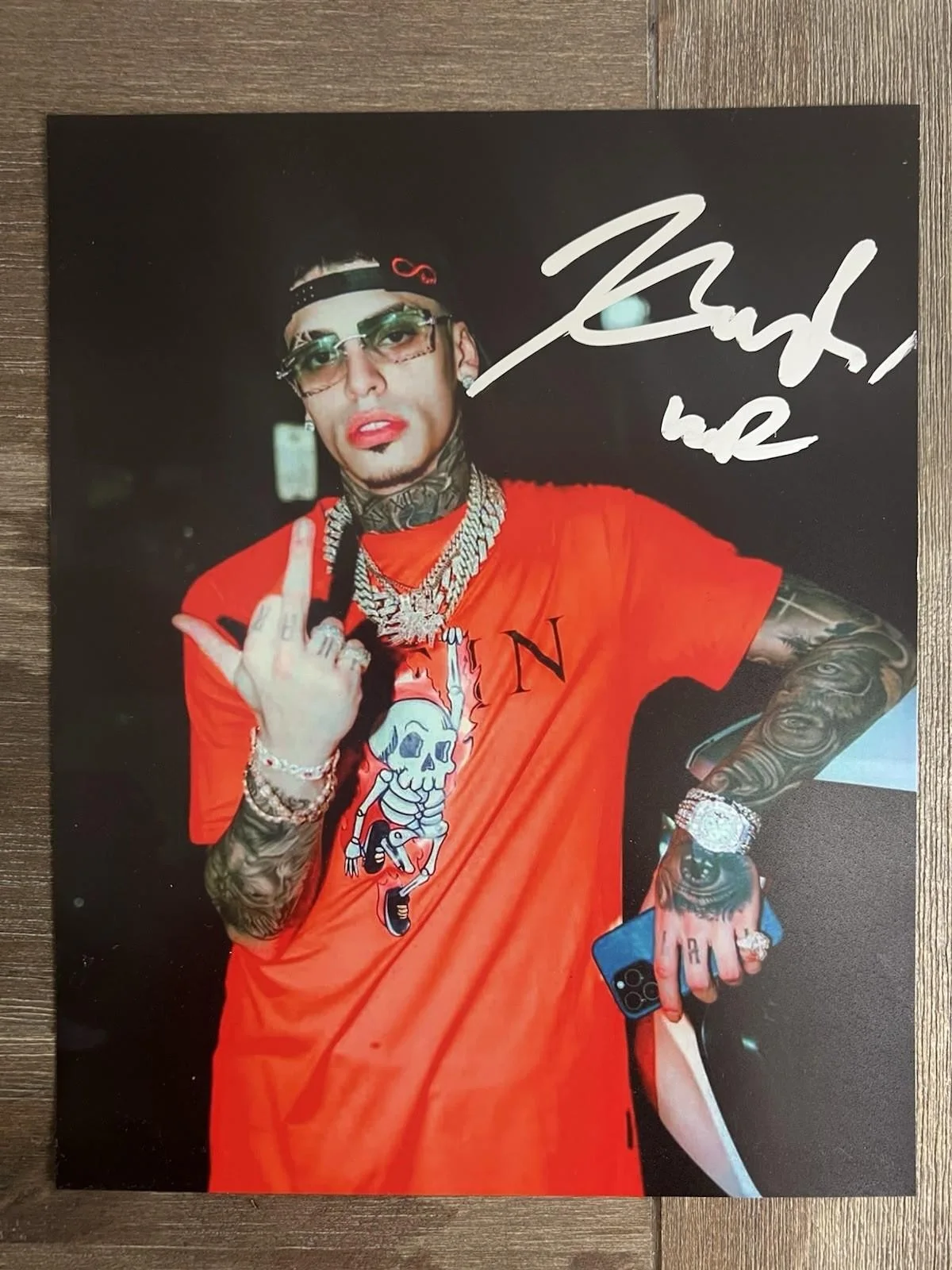 LUAR LA L SIGNED 8X10 PHOTO W/ EXACT PROOF PUERTO RICO MUSIC ANUEL AA AUTOGRAPH, изображение 2