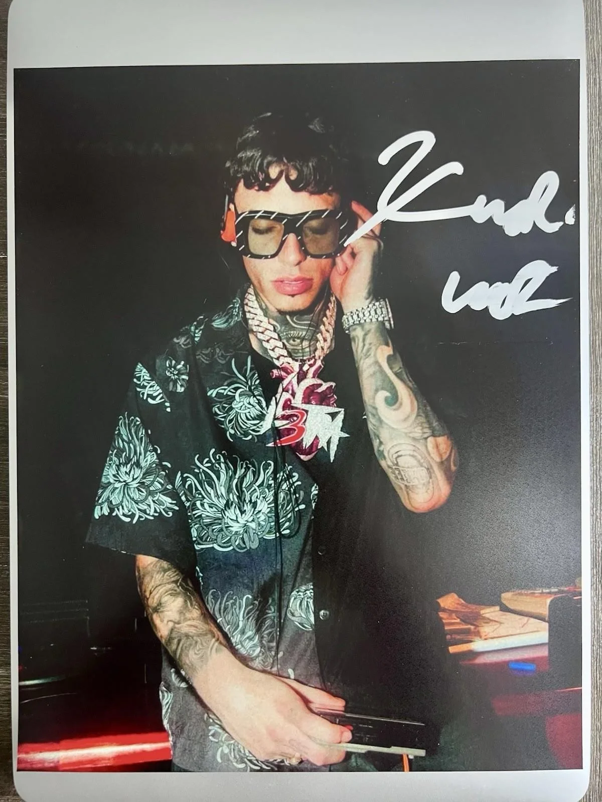 LUAR LA L SIGNED 8X10 PHOTO W/ EXACT PROOF PUERTO RICO MUSIC ANUEL AA AUTOGRAPH, изображение 2