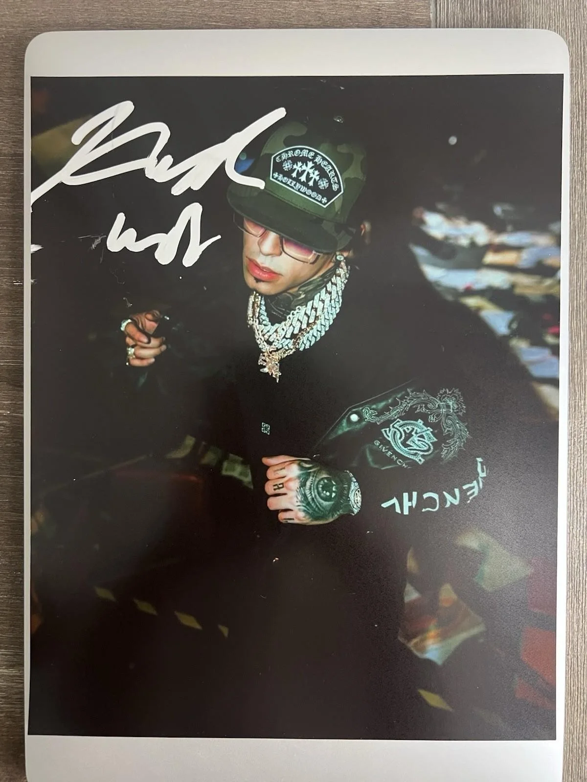 LUAR LA L SIGNED 8X10 PHOTO W/ EXACT PROOF PUERTO RICO MUSIC ANUEL AA AUTOGRAPH, изображение 2