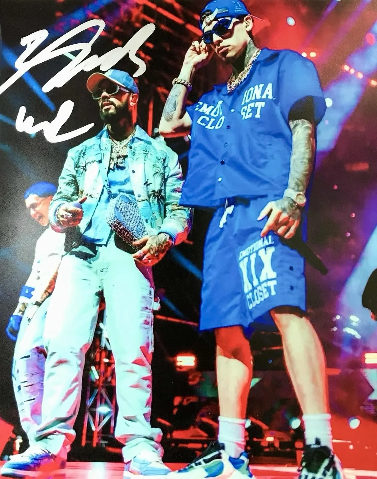 LUAR LA L SIGNED 8X10 PHOTO W/ EXACT PROOF PUERTO RICO MUSIC ANUEL AA AUTOGRAPH, изображение 2