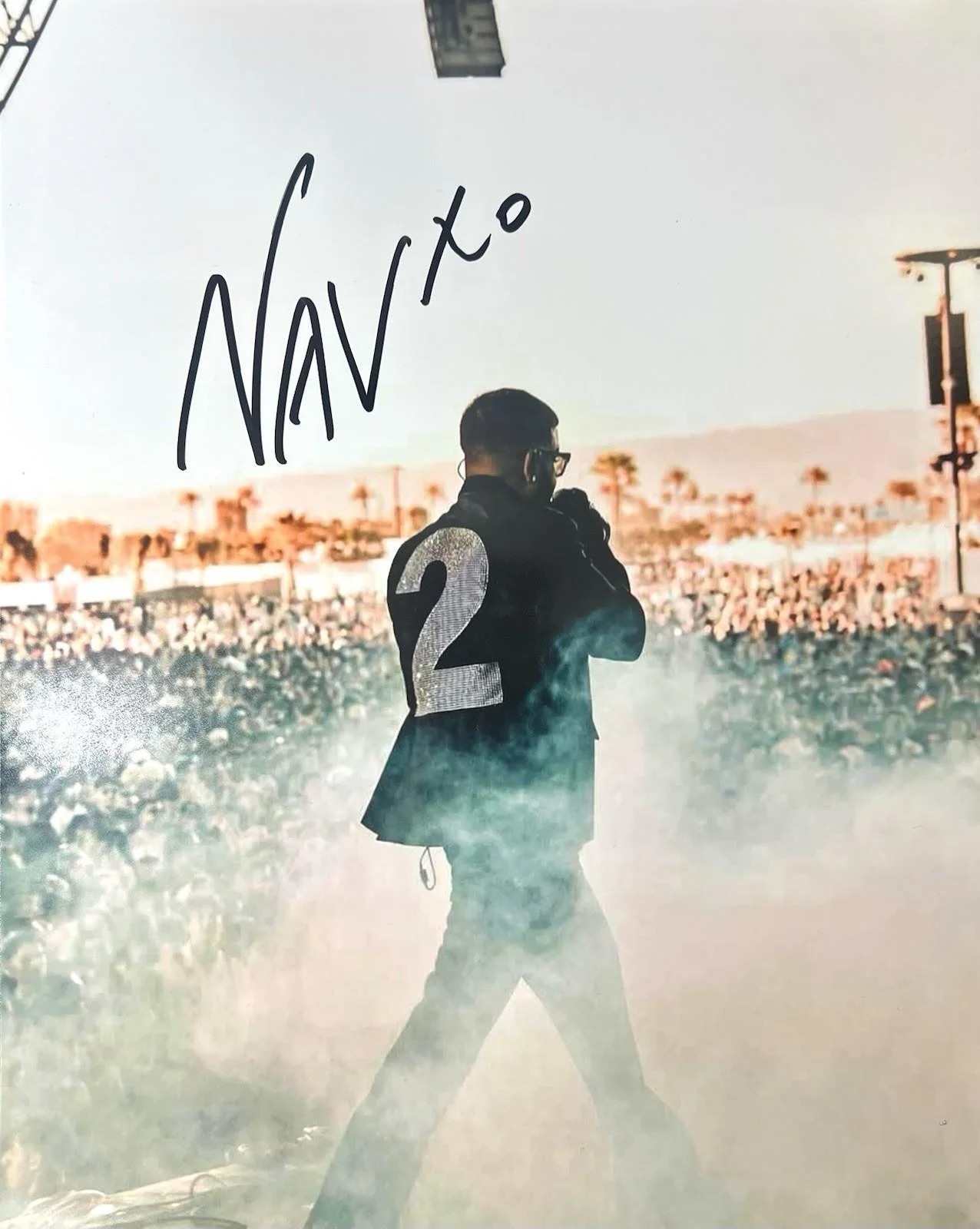 NAV SIGNED 8X10 PHOTO W/ EXACT PROOF TRAVIS SCOTT XO RAP AUTOGRAPH, изображение 2