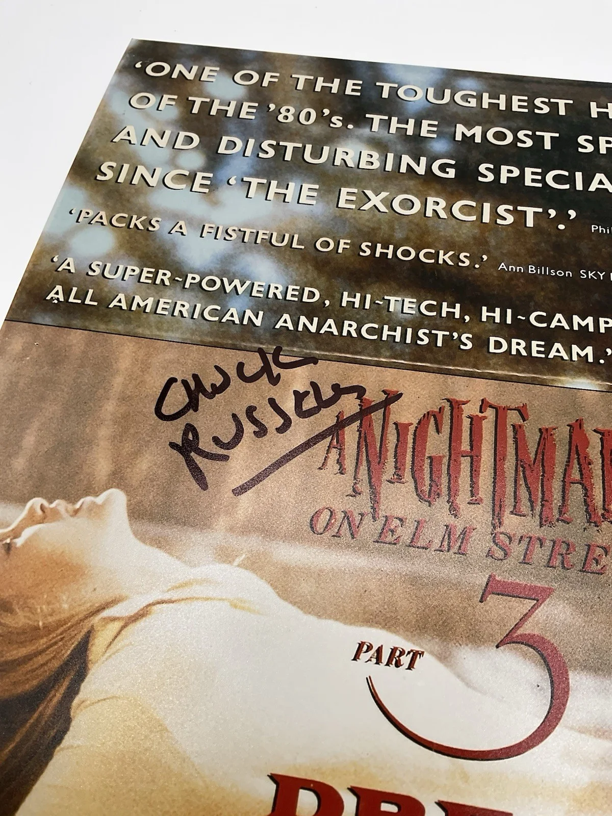 Chuck Russell — Chuck Russell signed photo BAS A Nightmare on Elm Street signed 12x18 Director, image 2