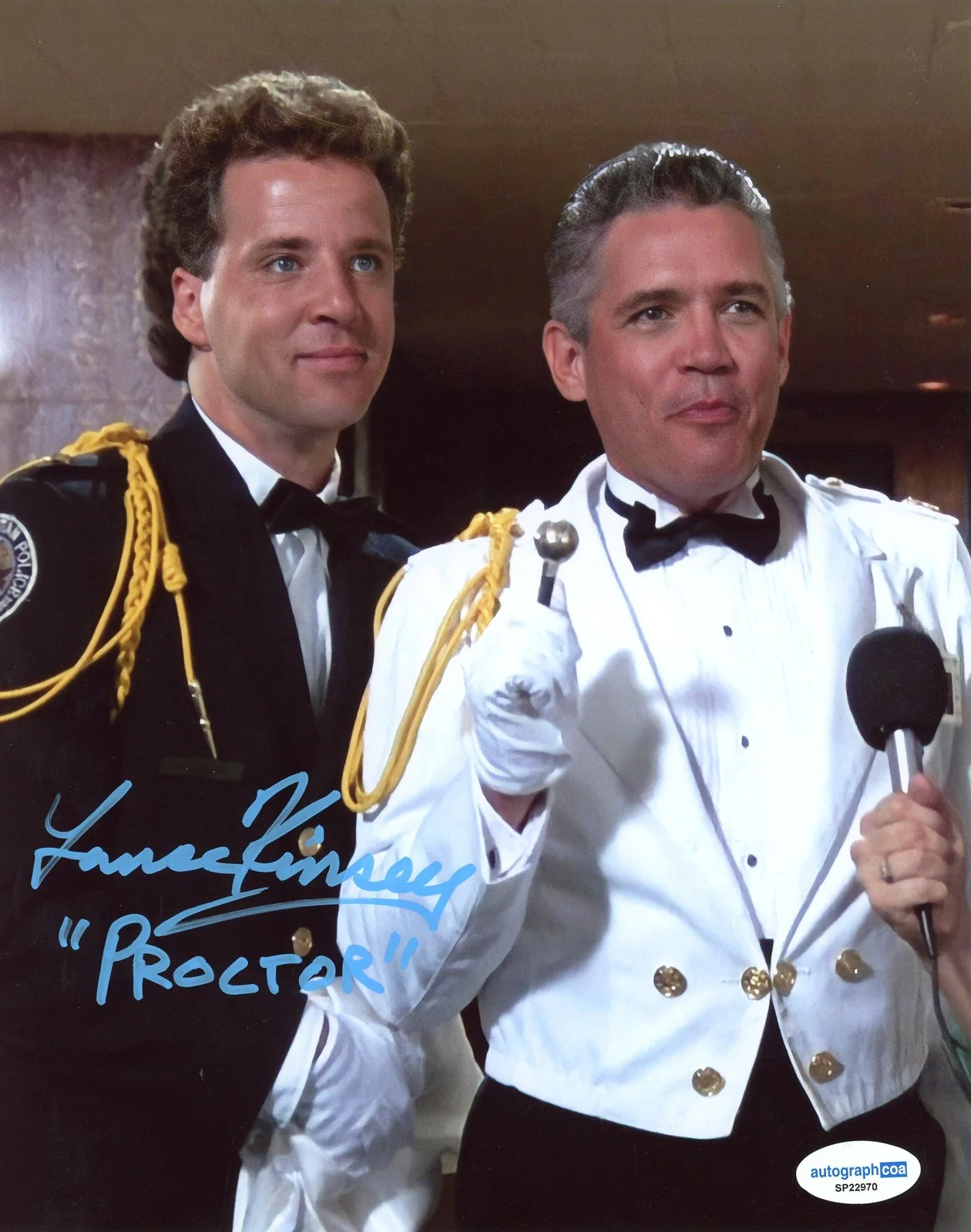Lance Kinsey — Lance Kinsey "Police Academy" AUTOGRAPH Signed 'Lt. Proctor' 8x10 Photo B ACOA