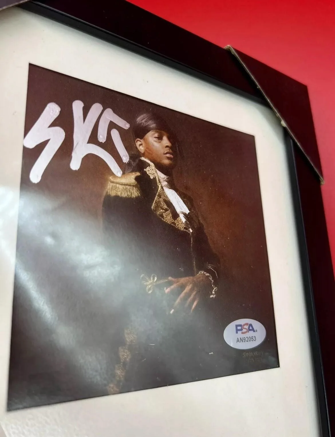 SKI MASK THE SLUMP GOD SIGNED + FRAMED “STOKELEY” CD ALBUM JUICE - PSA/DNA COA, image 2