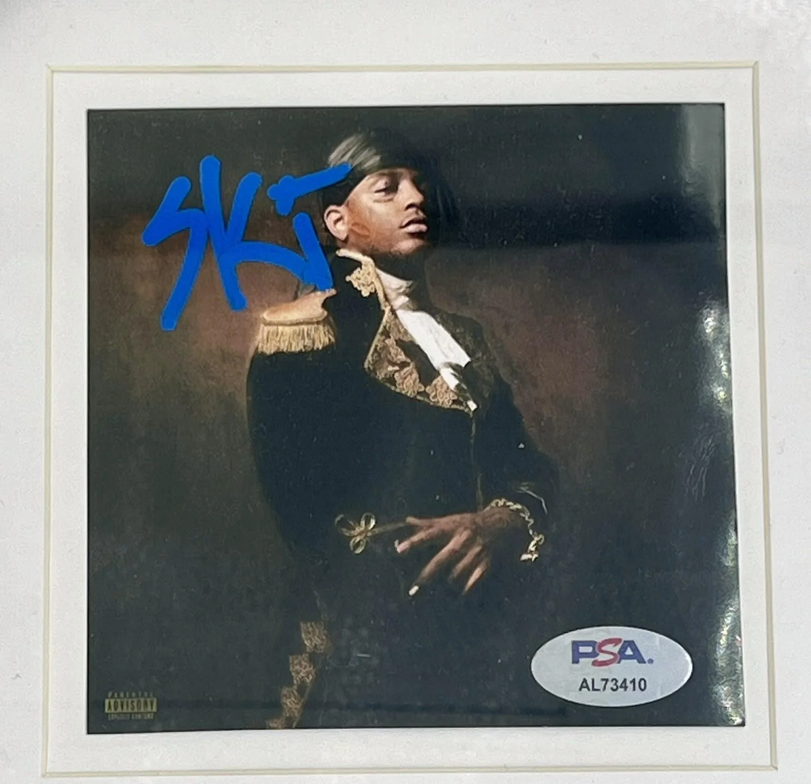 SKI MASK THE SLUMP GOD SIGNED + FRAMED “STOKELEY” CD ALBUM JUICE - PSA/DNA COA, image 2