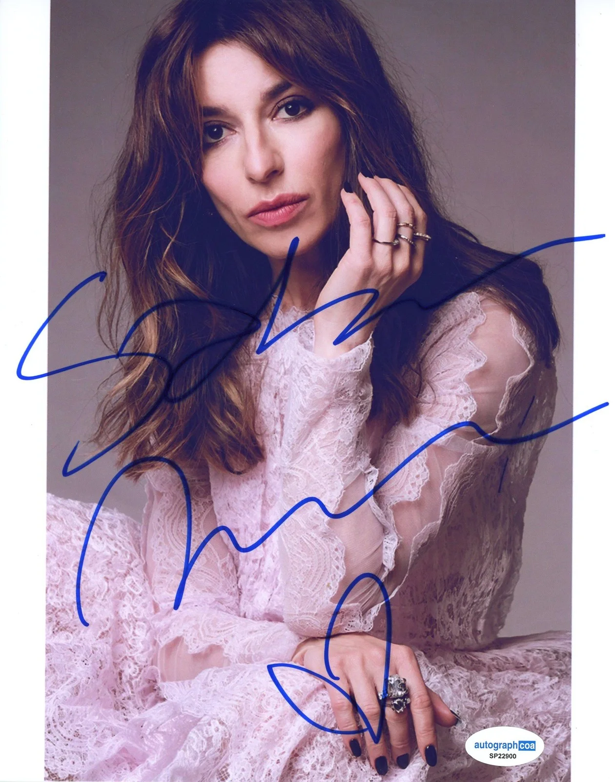 Sabrina Impacciatore — Sabrina Impacciatore "The White Lotus" AUTOGRAPH Signed 8x10 Photo B ACOA