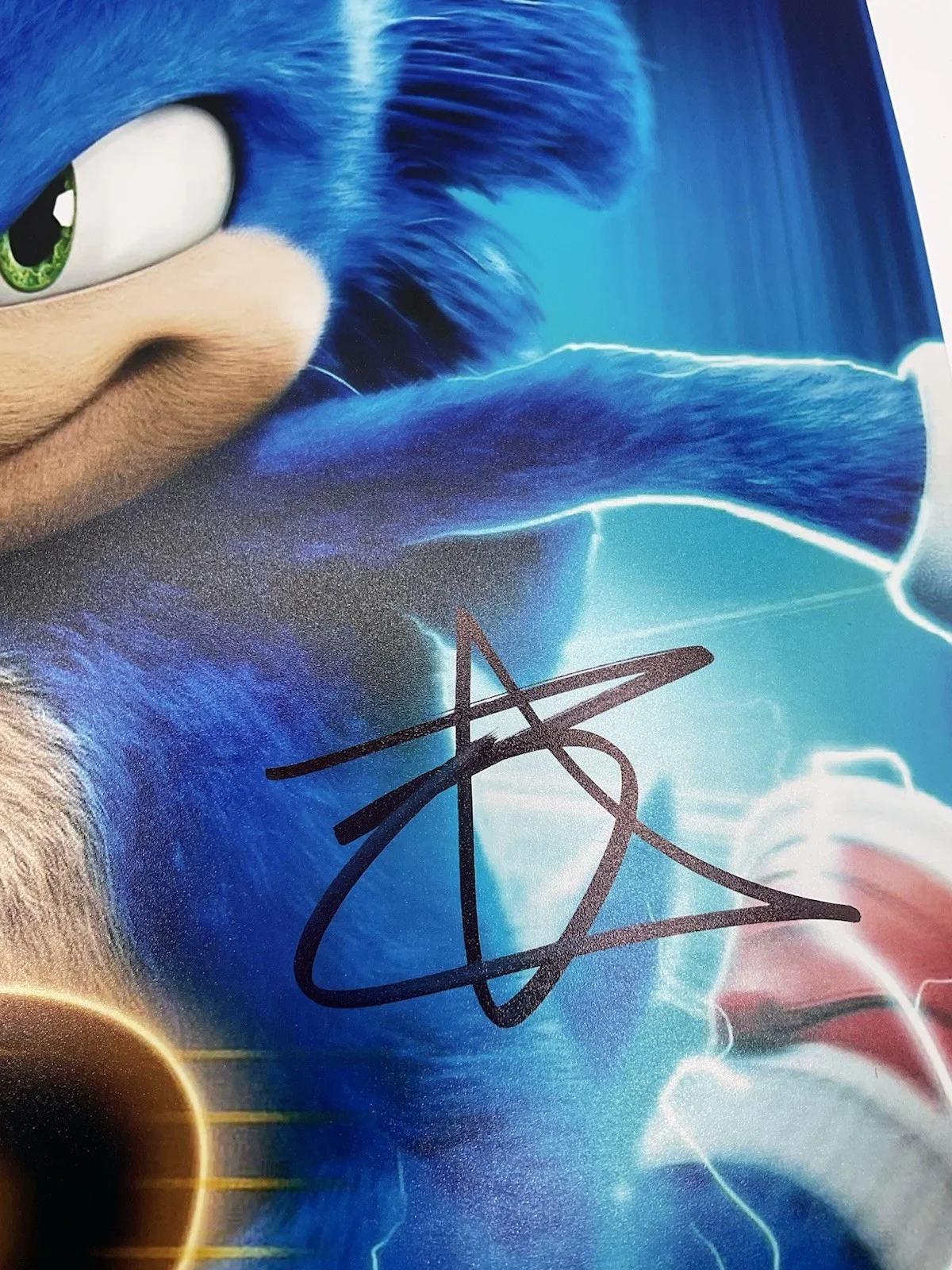 Ben Schwartz — Ben Schwartz signed photo BAS Sonic the Hedgehog signed 12x18 Sonic signed 12x18, image 2