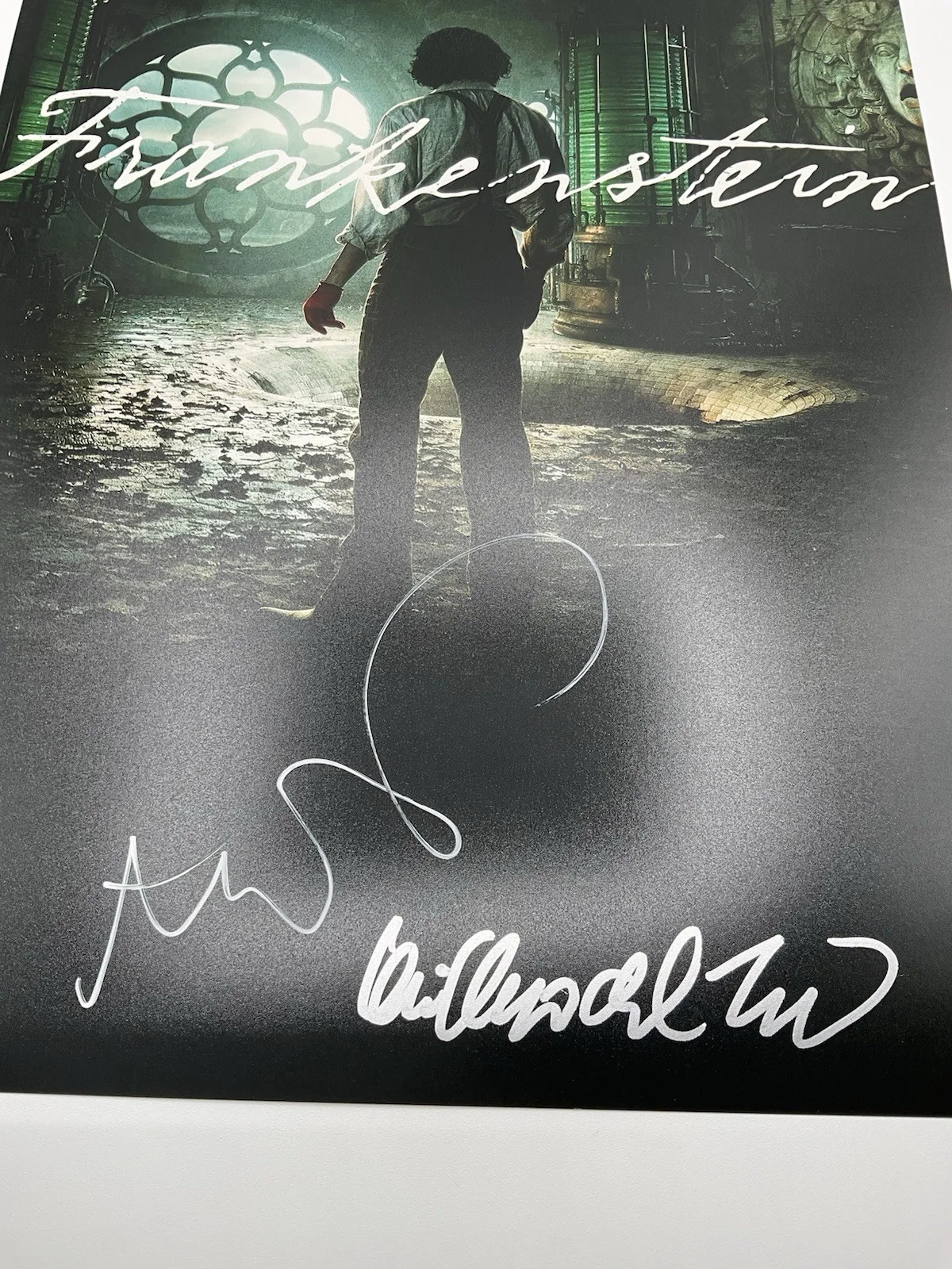 Guillermo del Toro — Alexandre Desplat signed BAS Frankenstein 12x18 Guillermo del Toro signed 12x18, image 2