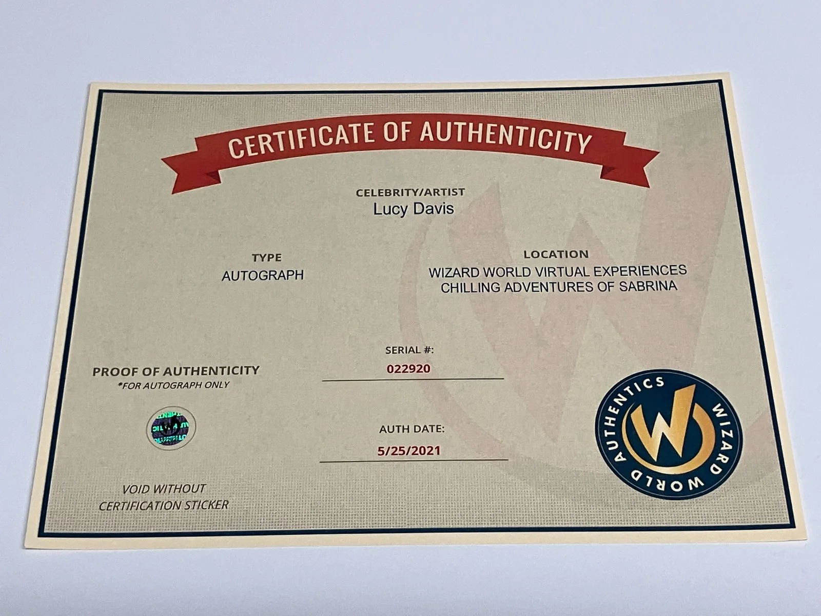 Lucy Davis — The Office "Slough Trading Estate 23 x 13.5 Signed LUCY DAVIS Photo WIZARD WORLD, изображение 4