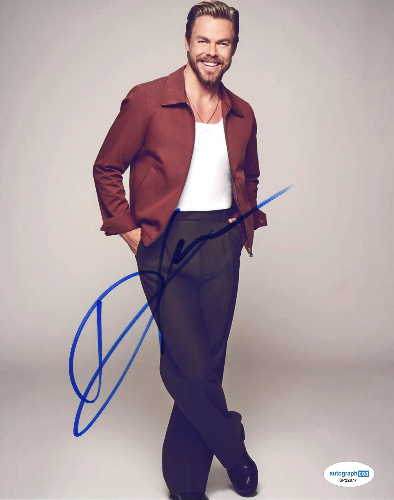 Derek Hough — Derek Hough "Dancing with the Stars" AUTOGRAPH Signed 8x10 Photo D ACOA